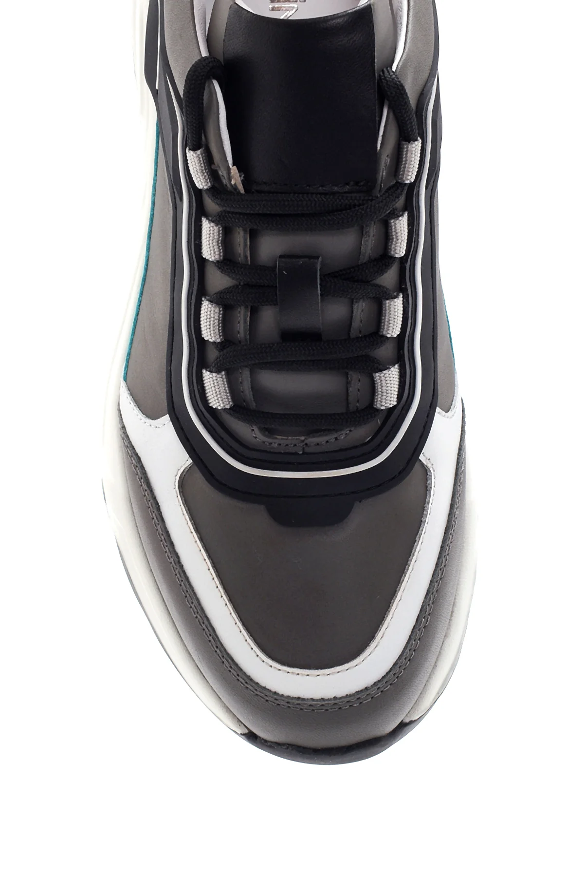 Erkek Deri Şerit Detaylı Sneaker - Image 6