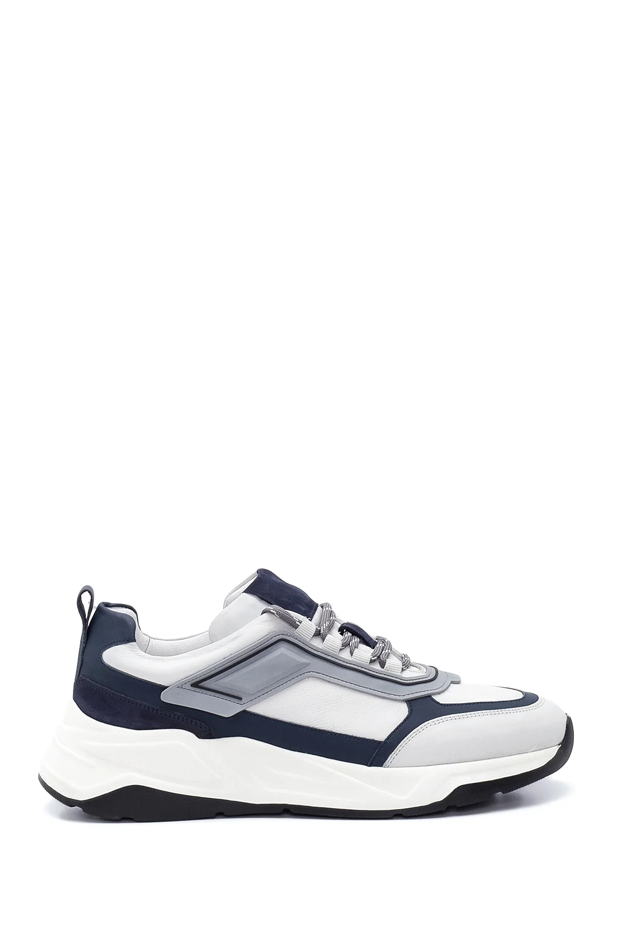Erkek Deri Şerit Detaylı Sneaker