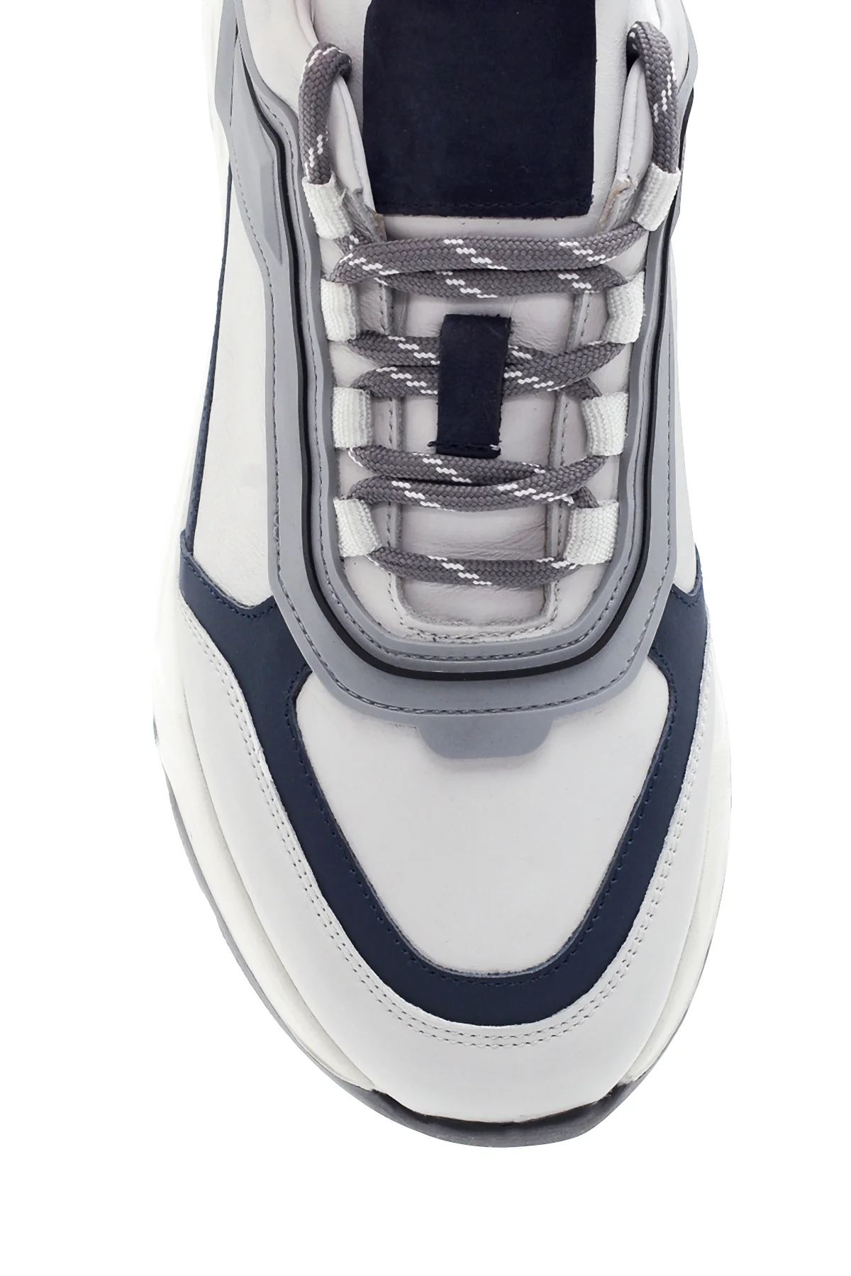 Erkek Deri Şerit Detaylı Sneaker - Image 6
