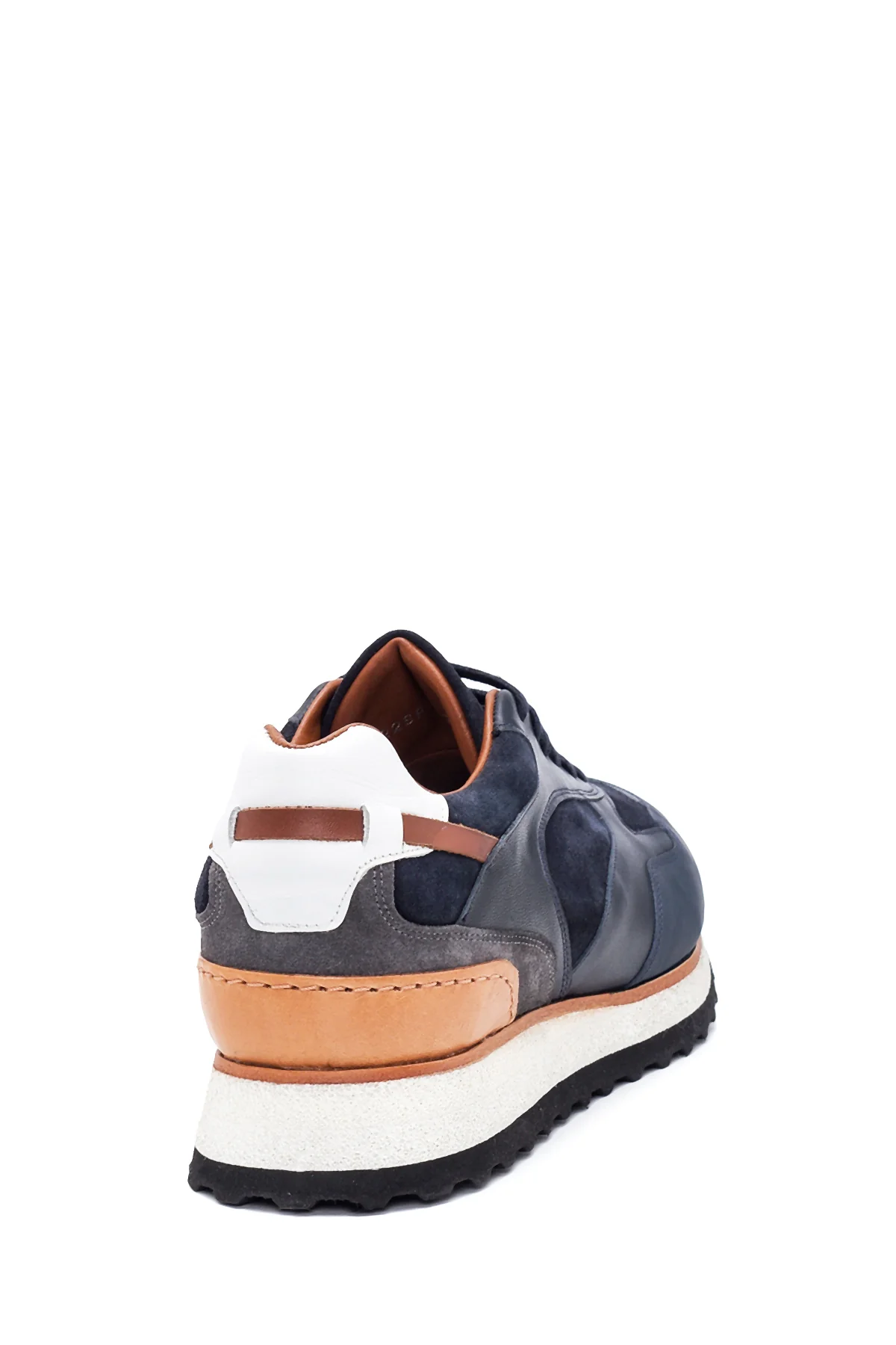 Erkek Deri Süet Detaylı Sneaker - Image 5