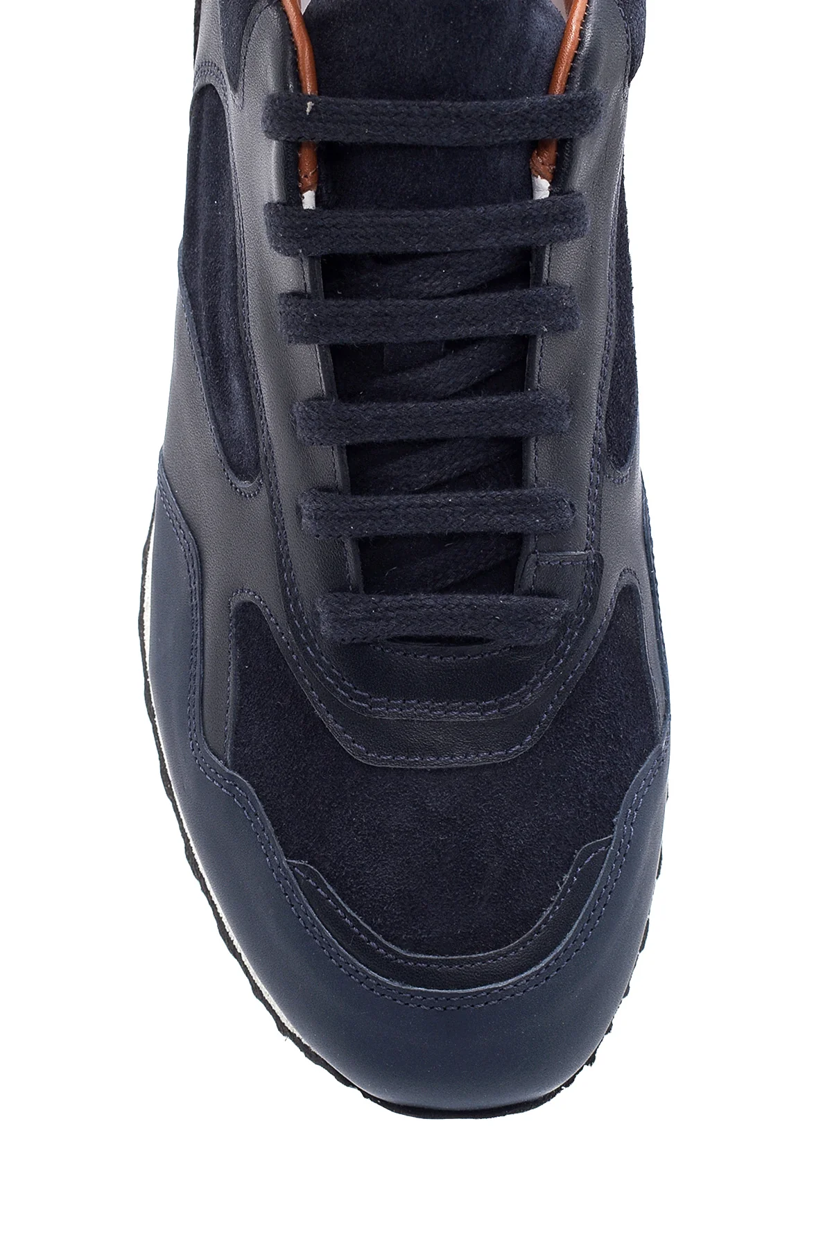 Erkek Deri Süet Detaylı Sneaker - Image 6