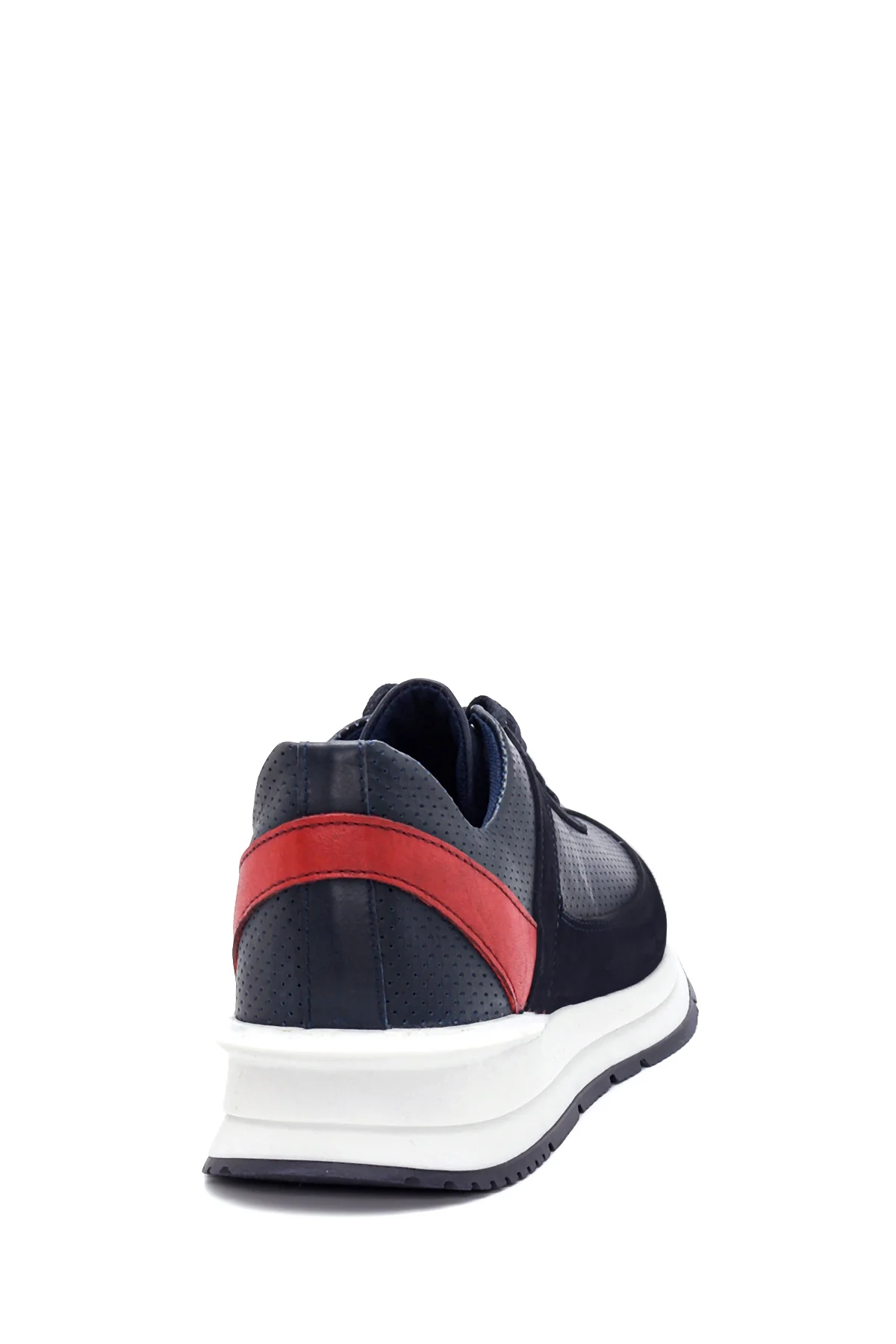 Erkek Deri Süet Detaylı Sneaker - Image 6