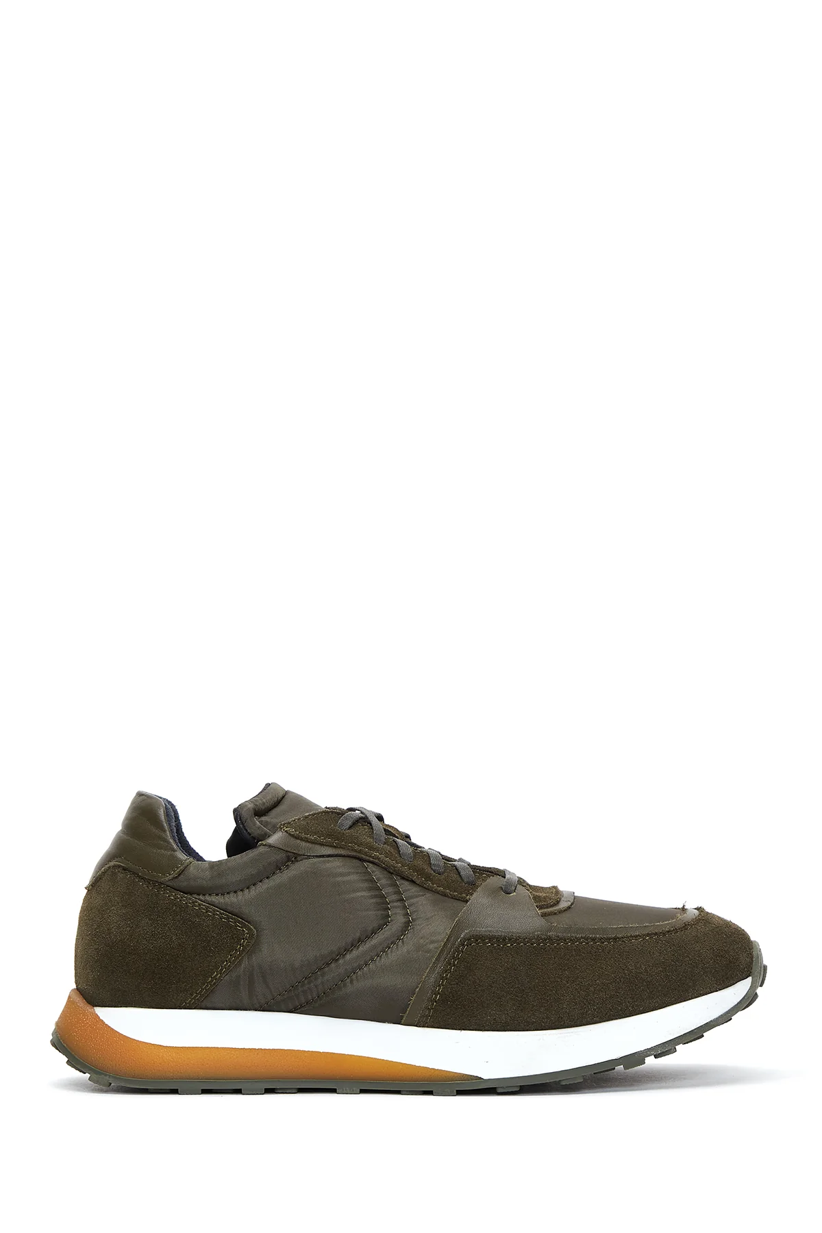 Erkek Deri Süet Detaylı Sneaker