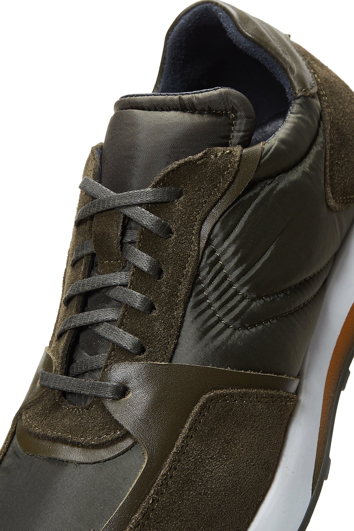 Erkek Deri Süet Detaylı Sneaker - Image 7