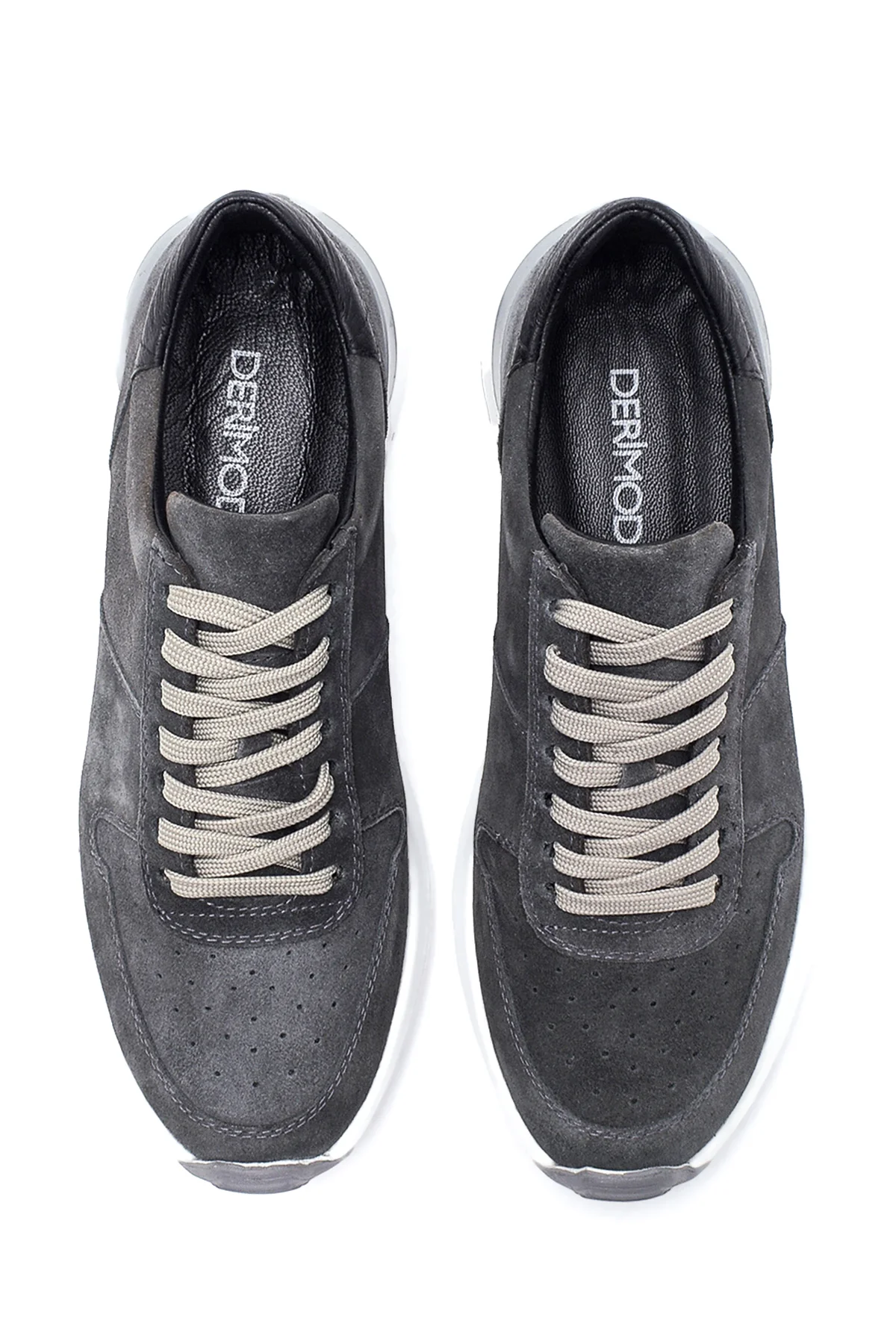 Erkek Deri Süet Sneaker - Image 7