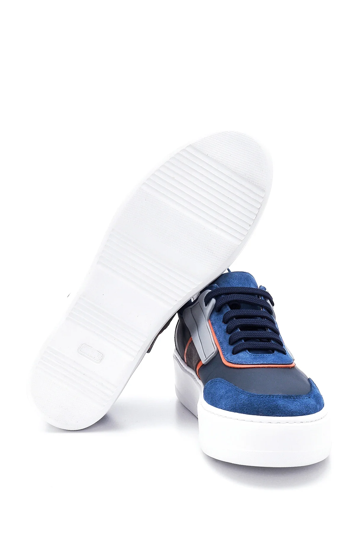 Erkek Deri Yüksek Taban Sneaker - Image 4