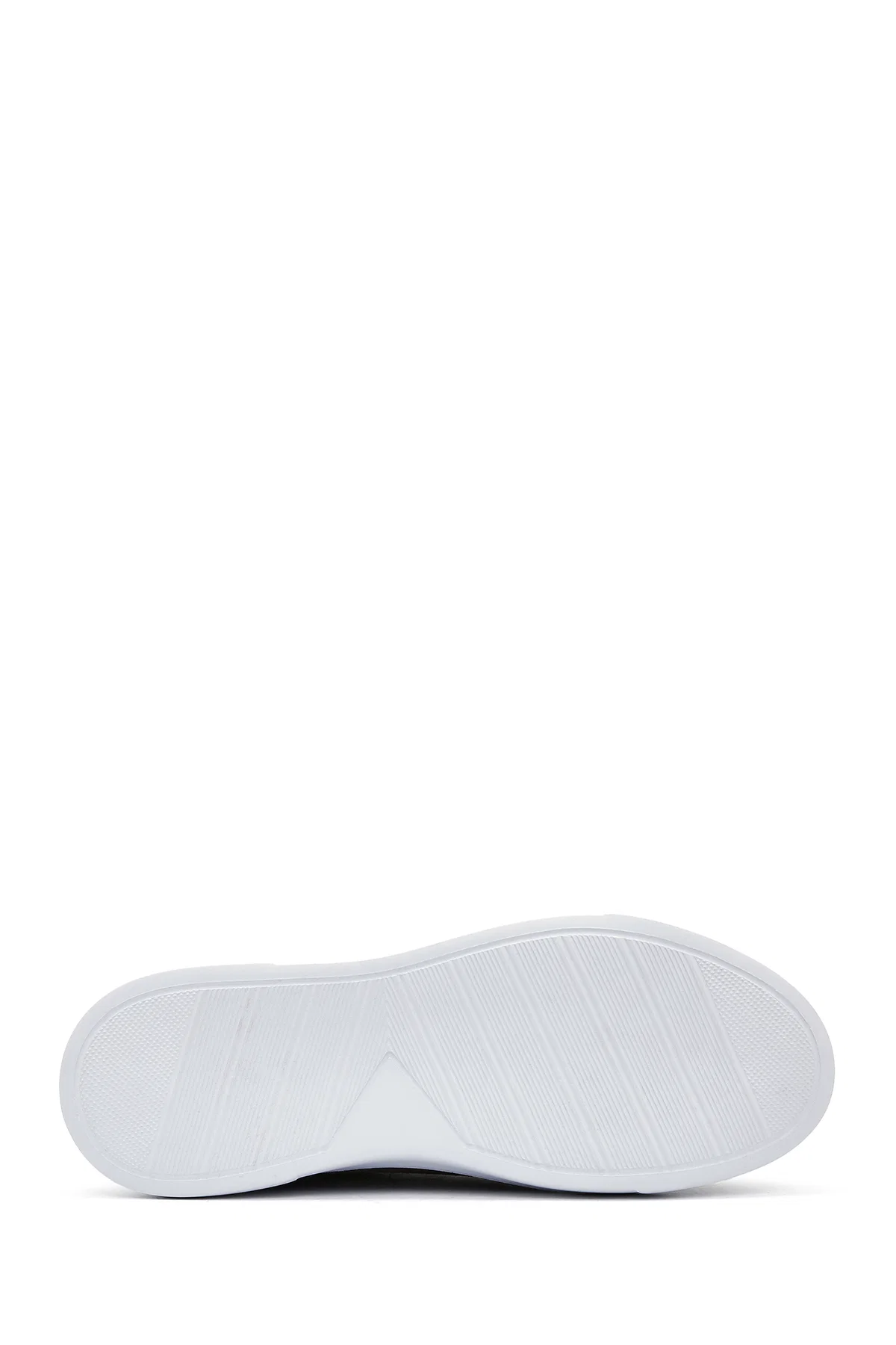 Erkek Gri Bağcıklı Süet Deri Sneaker - Image 4