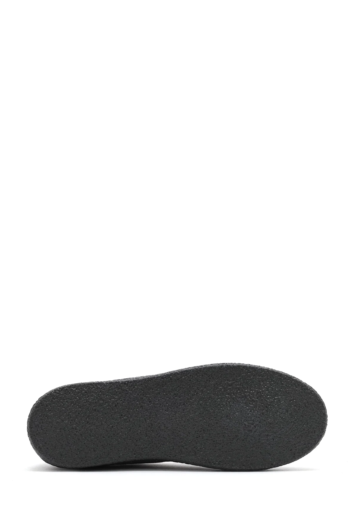 Erkek Gri Bağcıklı Süet Deri Sneaker - Image 4