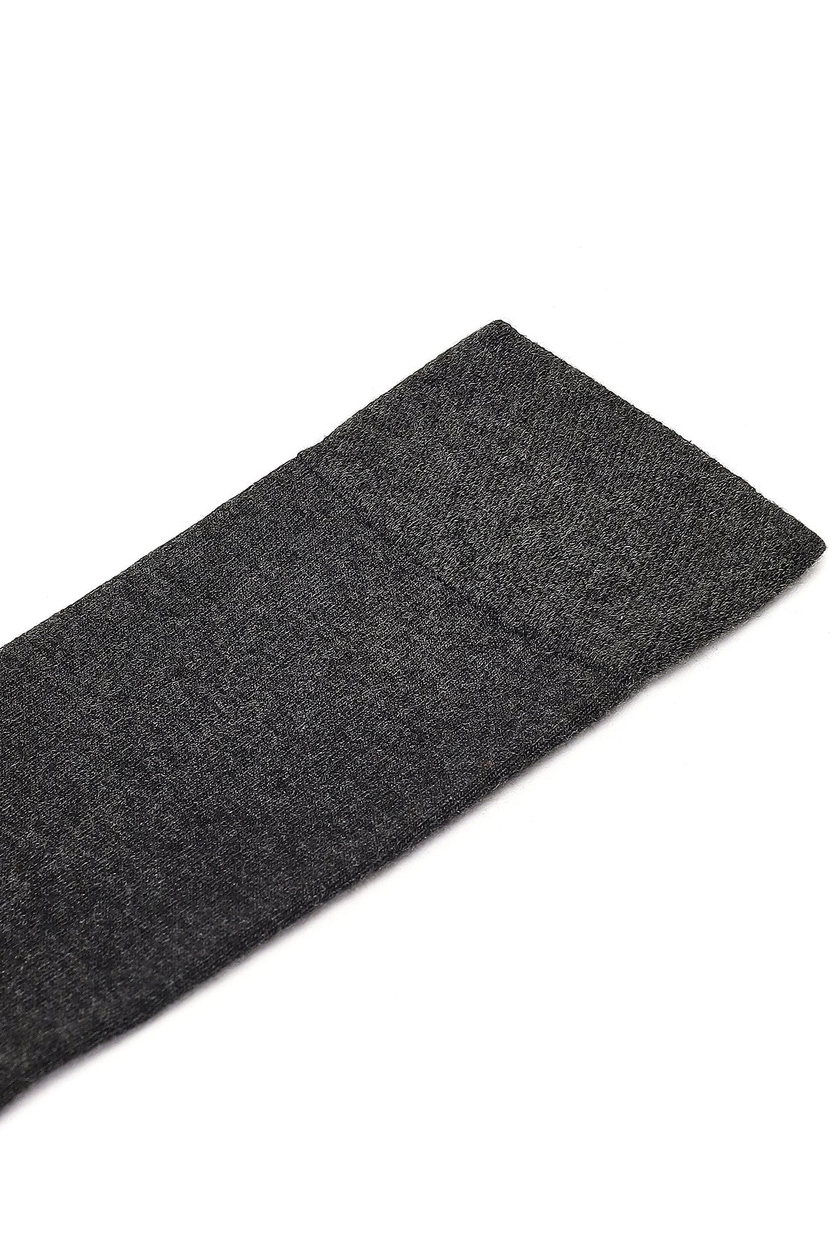 Erkek Gri Bambu Uzun Çorap - Image 4