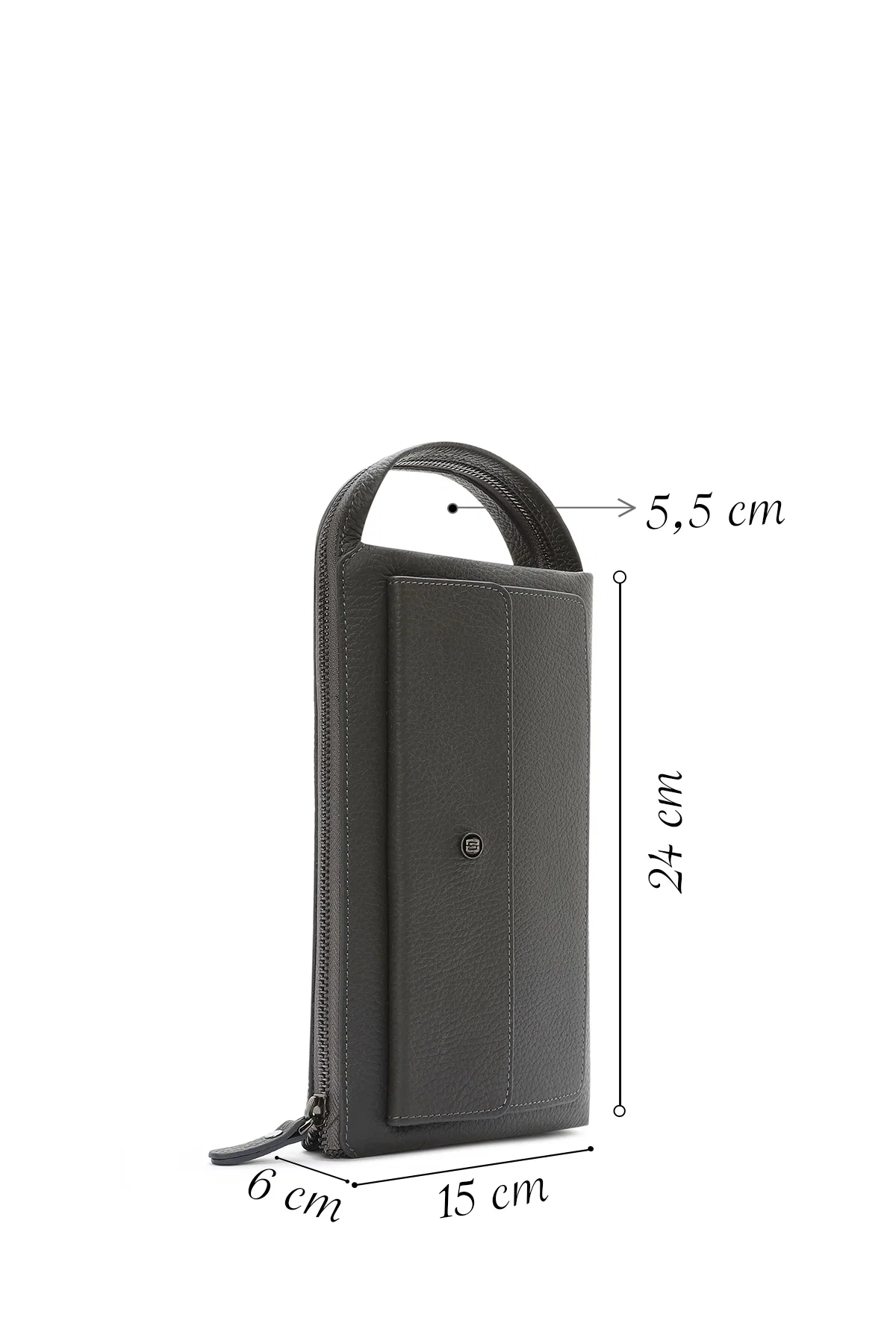 Erkek Gri Deri Cüzdan - Image 2