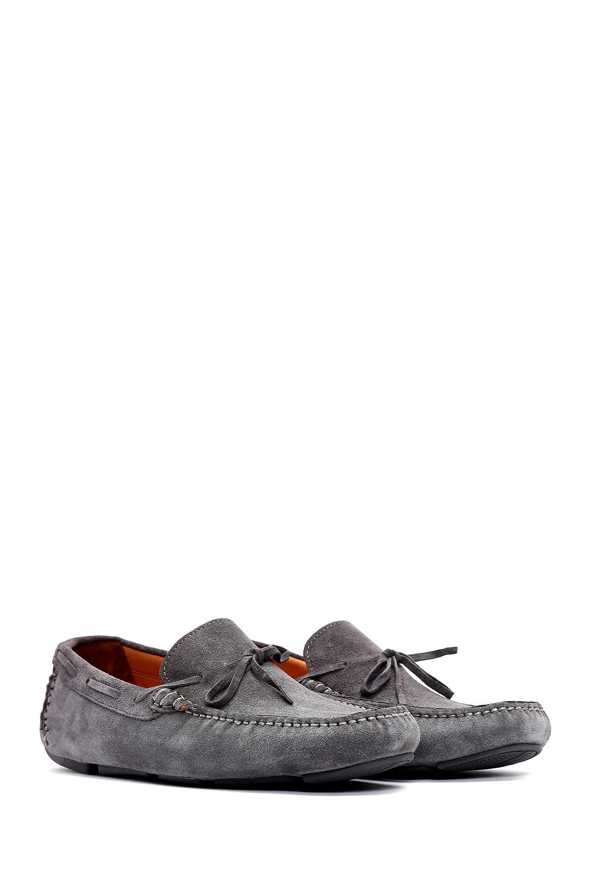 Erkek Gri Deri Loafer - Image 3