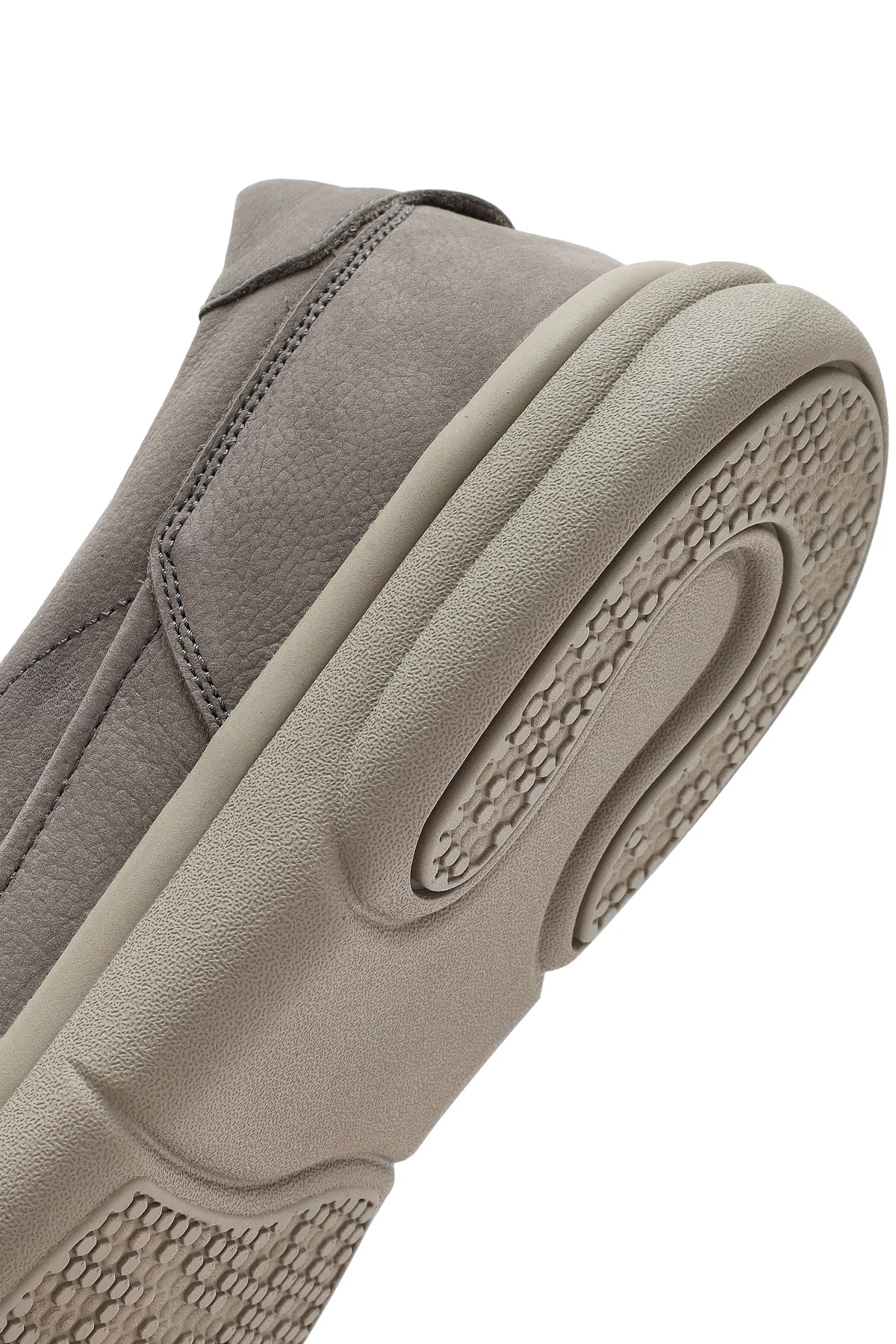 Erkek Gri Nubuk Deri Comfort Loafer - Image 8
