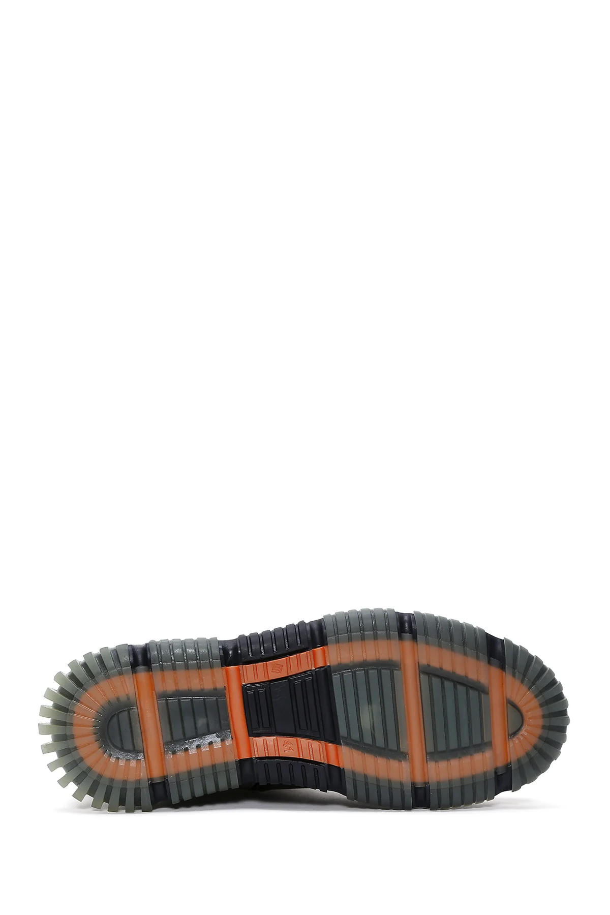 Erkek Gri Nubuk Deri Fermuarlı Casual Bot - Image 4