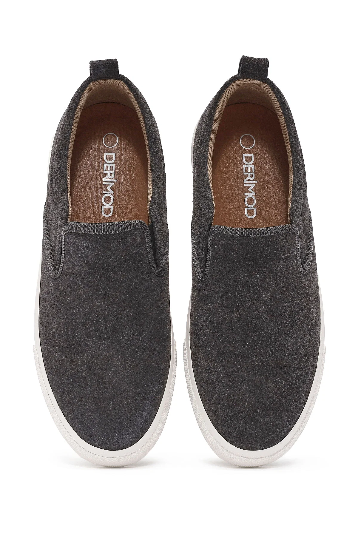 Erkek Gri Nubuk Deri Loafer - Image 7