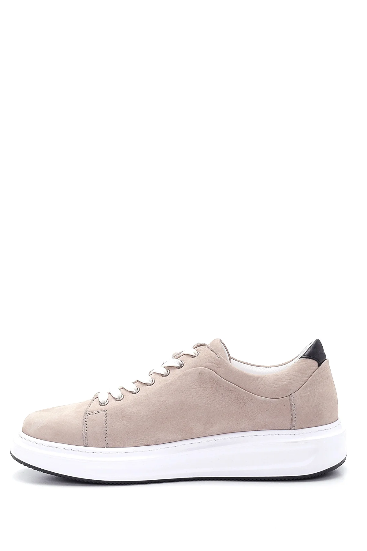 Erkek Gri Nubuk Deri Sneaker - Image 2