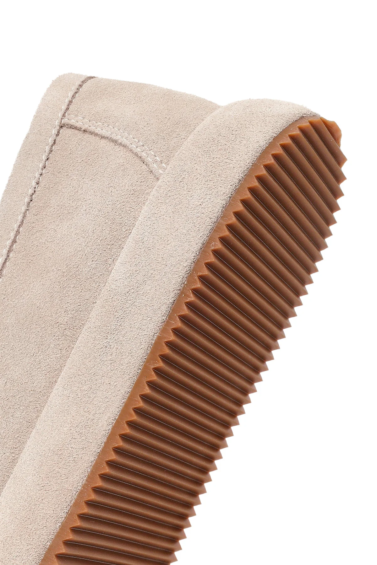 Erkek Gri Süet Deri Casual Loafer - Image 8