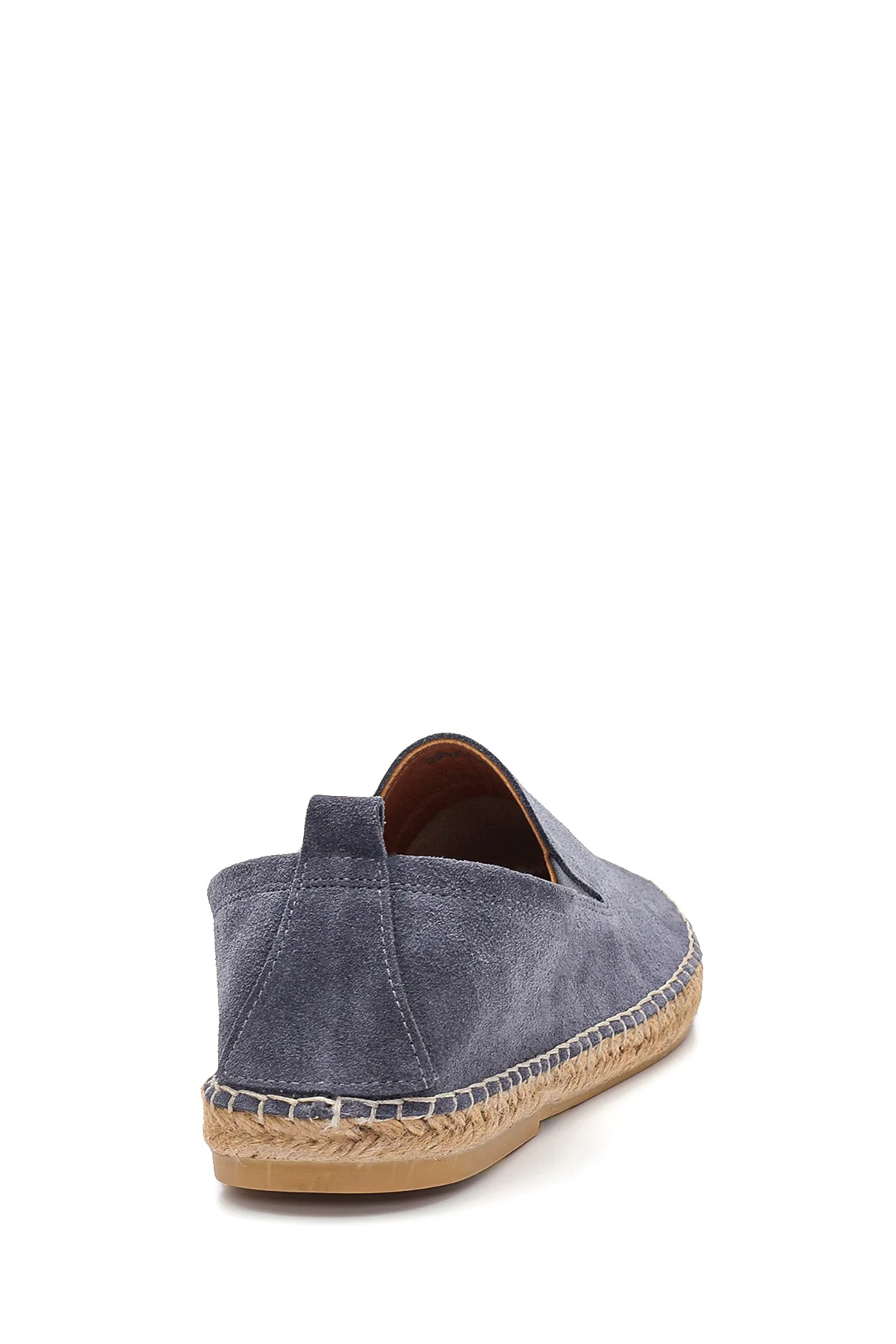 Erkek Gri Süet Deri Espadril - Image 5