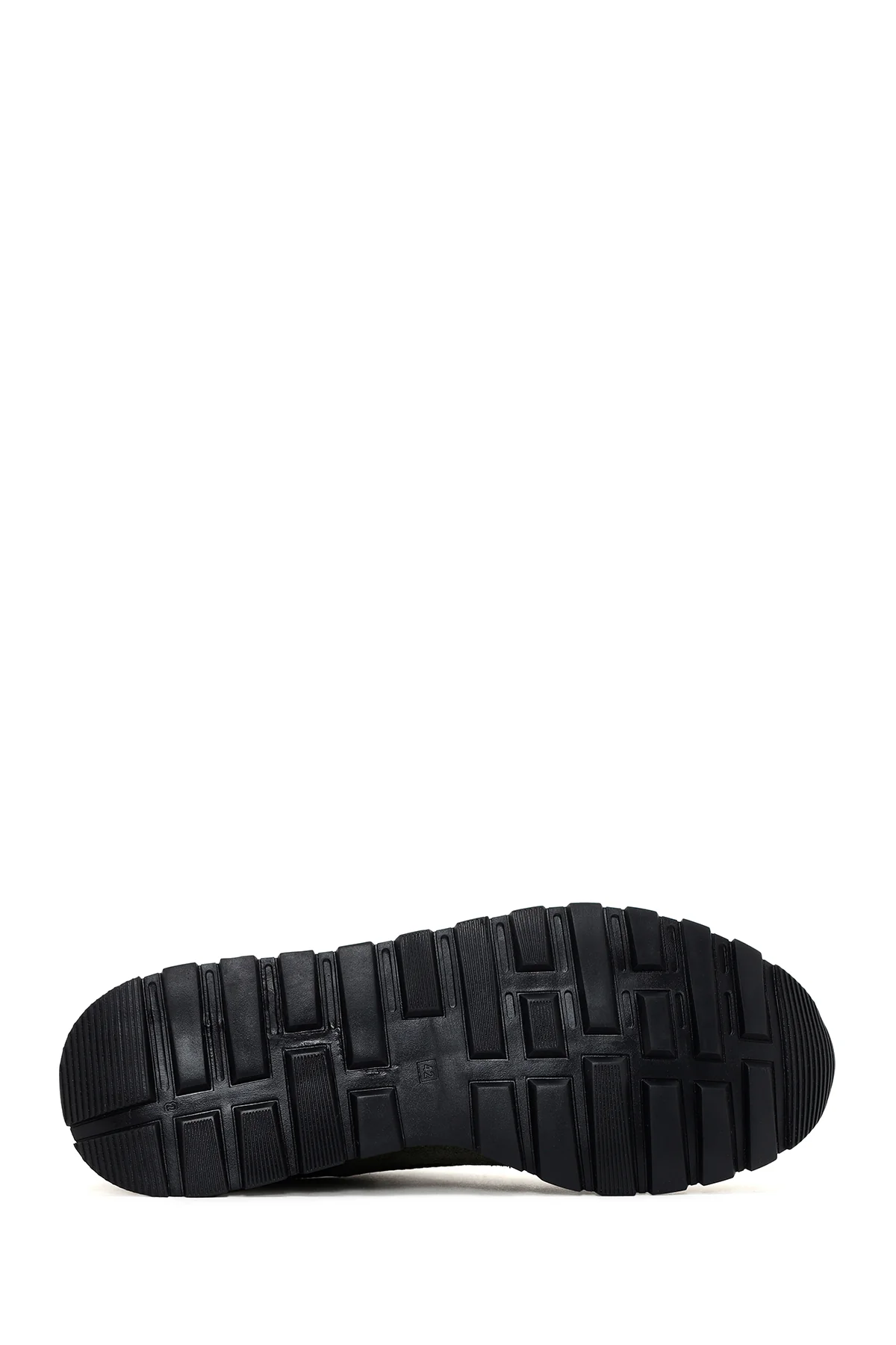 Erkek Haki Bağcıklı Deri Sneaker - Image 4