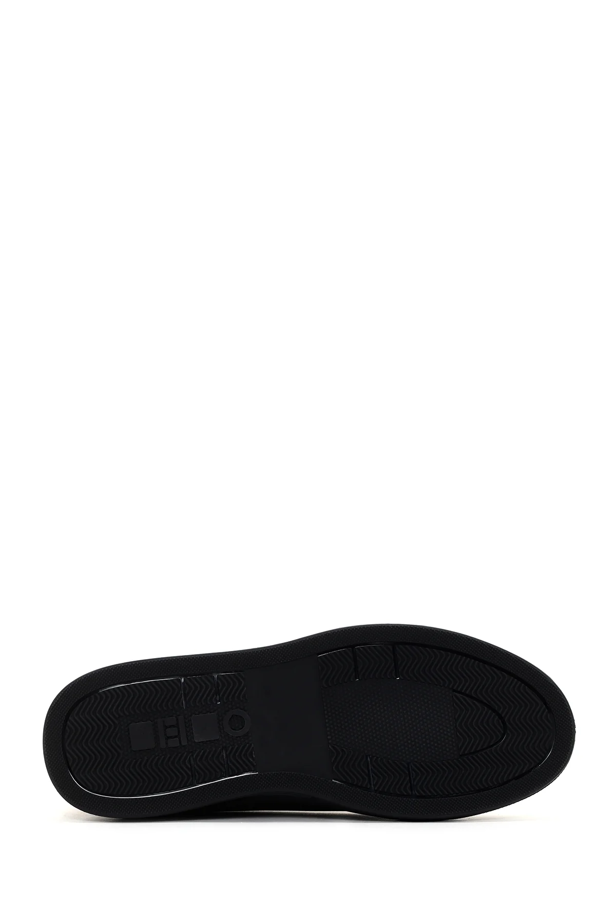 Erkek Haki Bağcıklı Deri Sneaker - Image 4