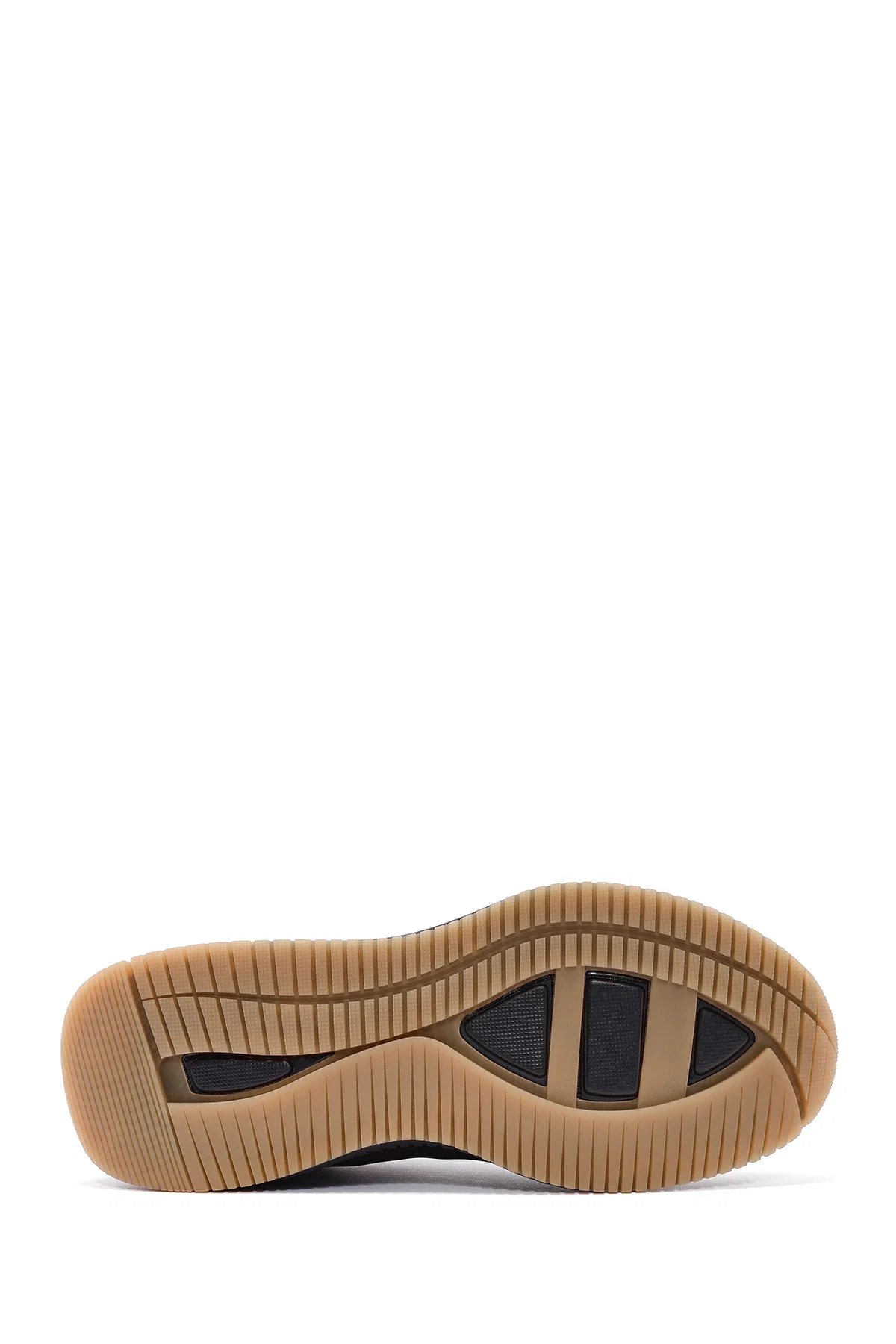 Erkek Haki Bağcıklı Deri Sneaker - Image 4