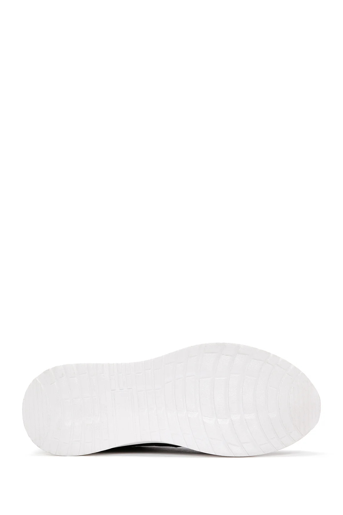 Erkek Haki Bağcıklı Kalın Tabanlı Deri Sneaker - Image 4