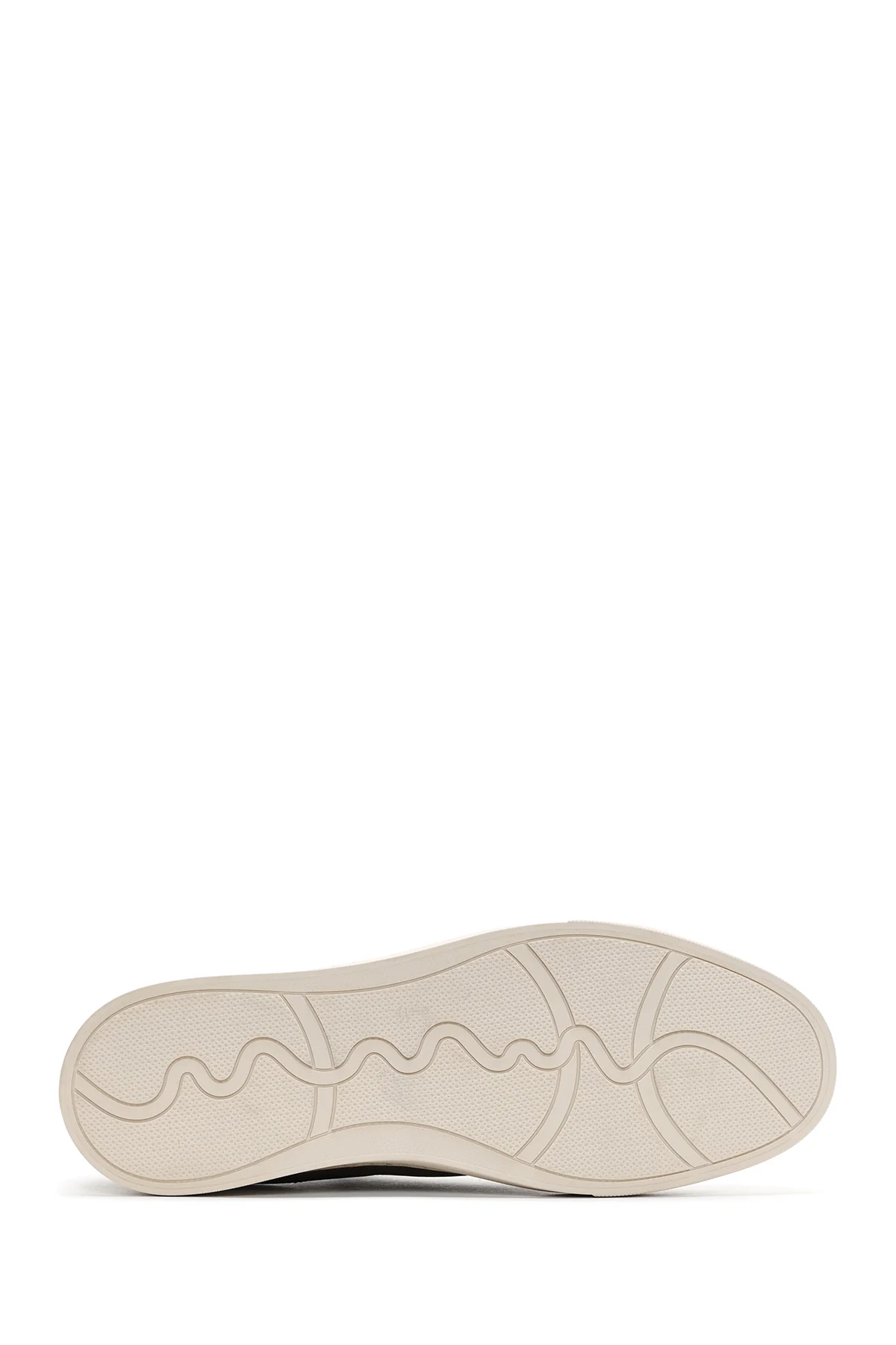 Erkek Haki Bağcıklı Nubuk Deri Sneaker - Image 4