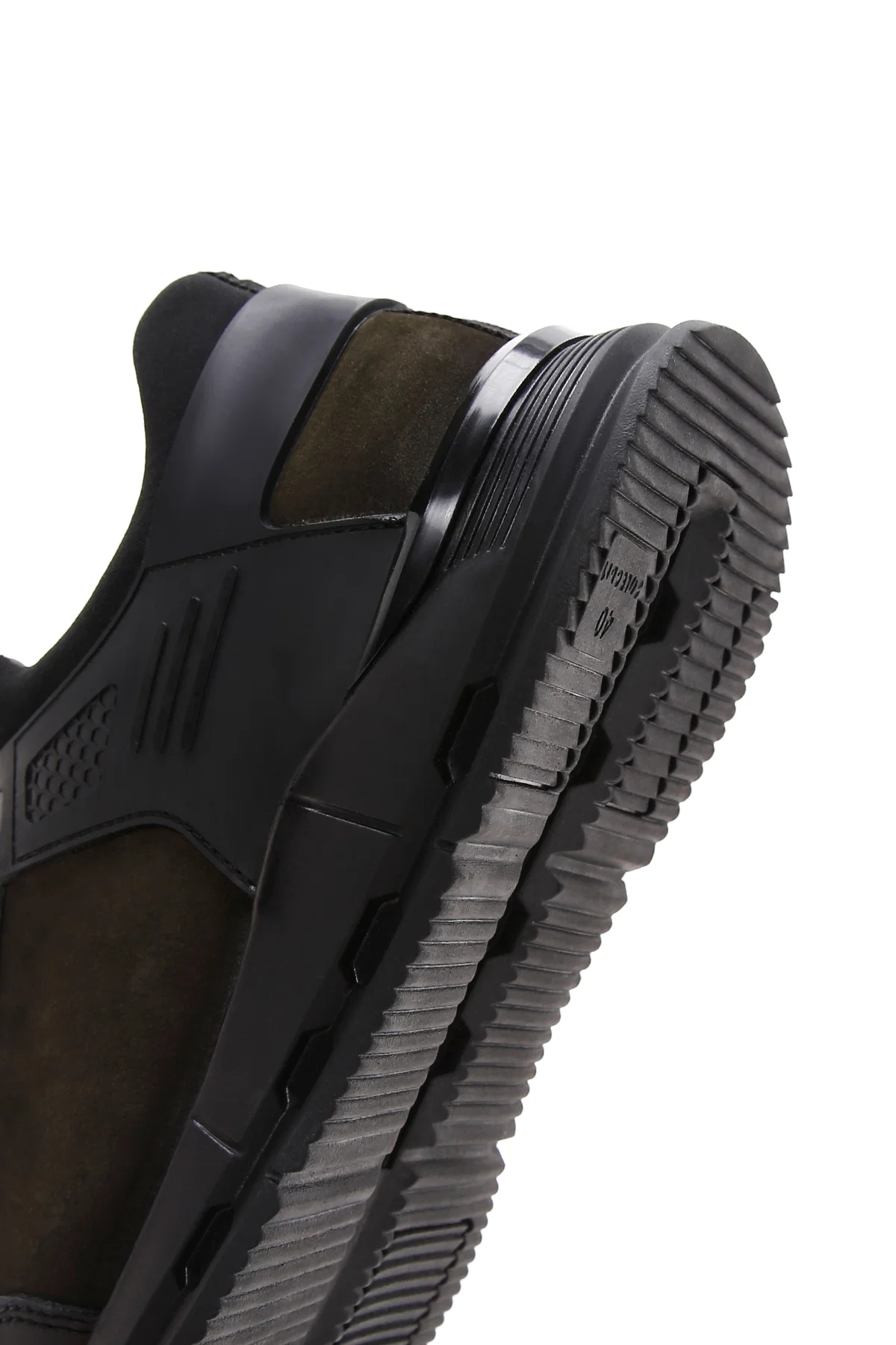 Erkek Haki Bağcıklı Nubuk Deri Sneaker - Image 8