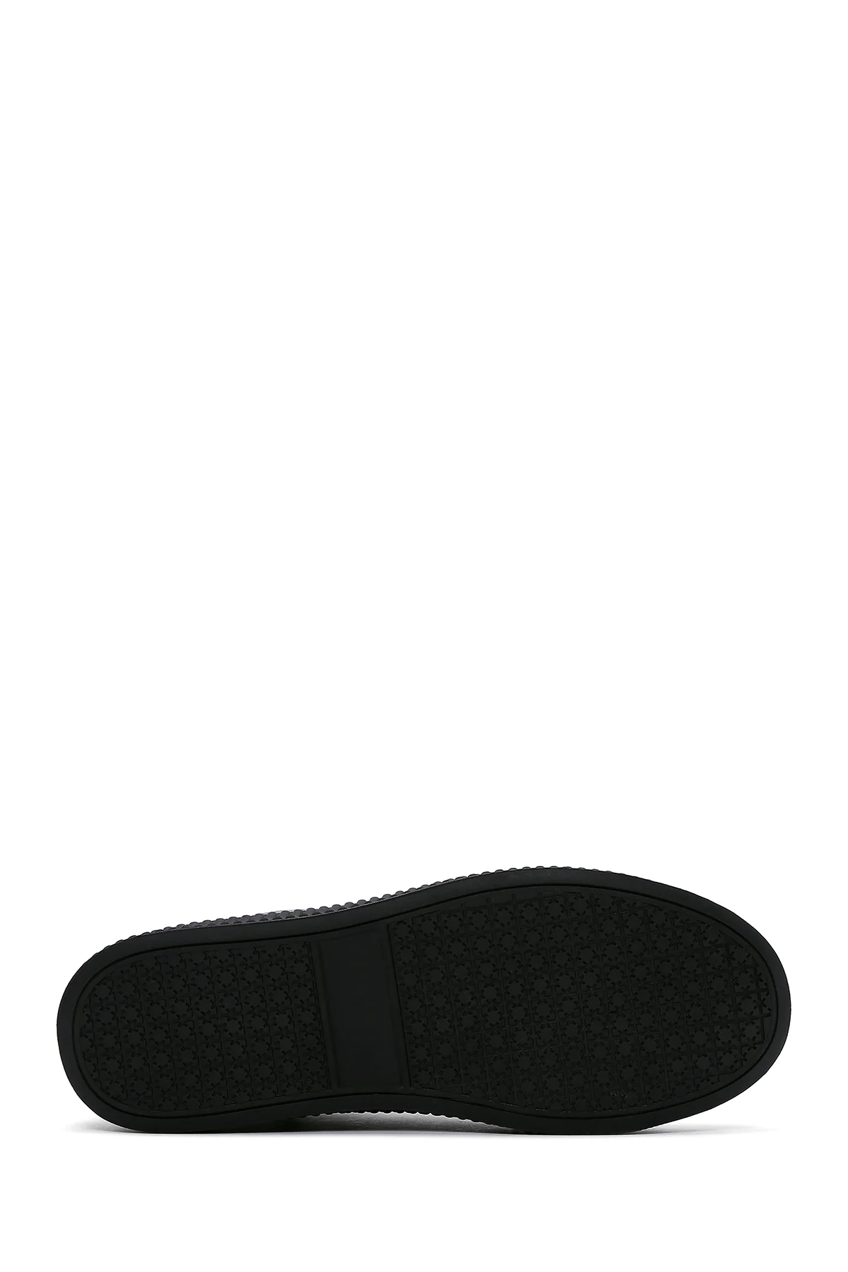 Erkek Haki Deri Bilekli Sneaker - Image 4