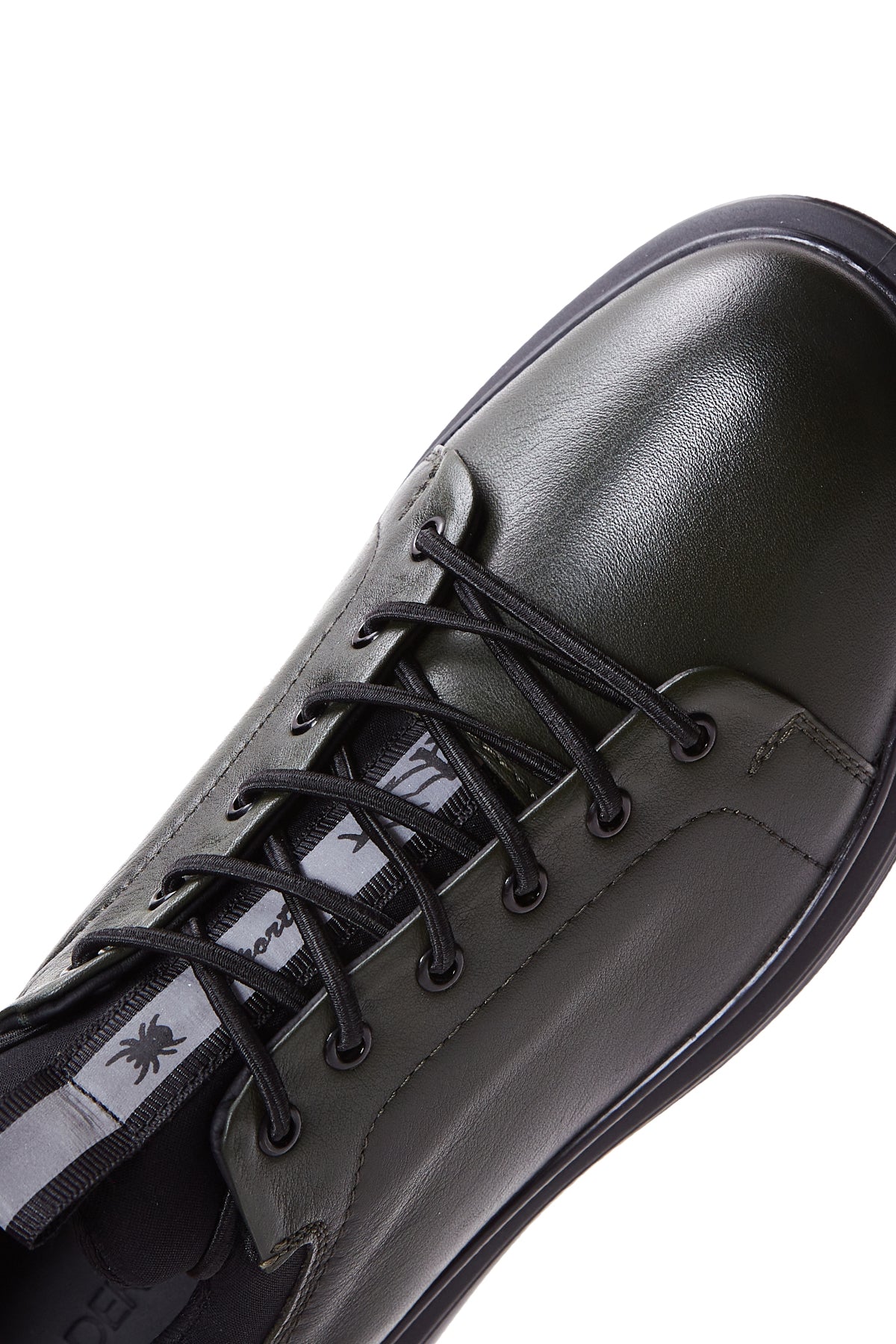 Erkek Haki Deri Casual Sneaker - Image 7