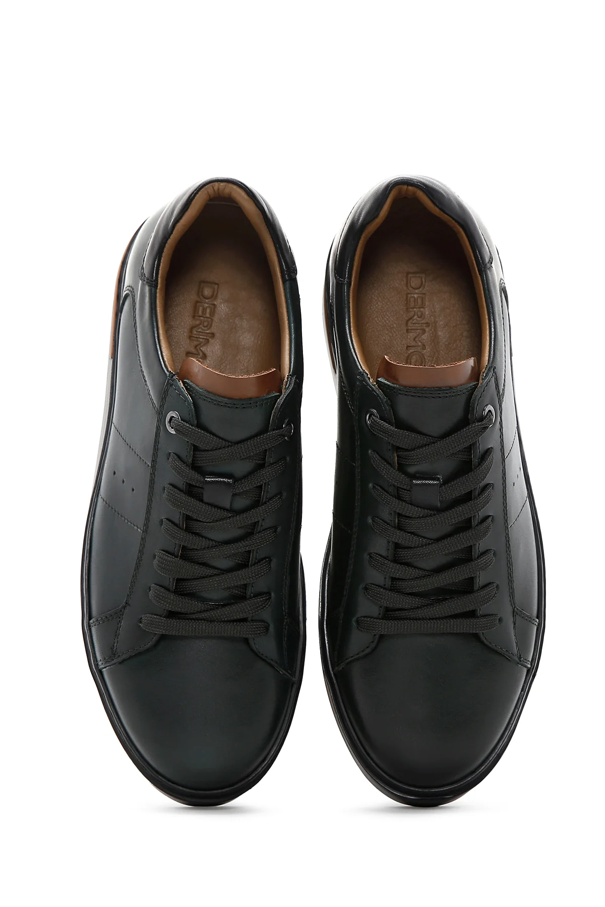 Erkek Haki Deri Sneaker - Image 6