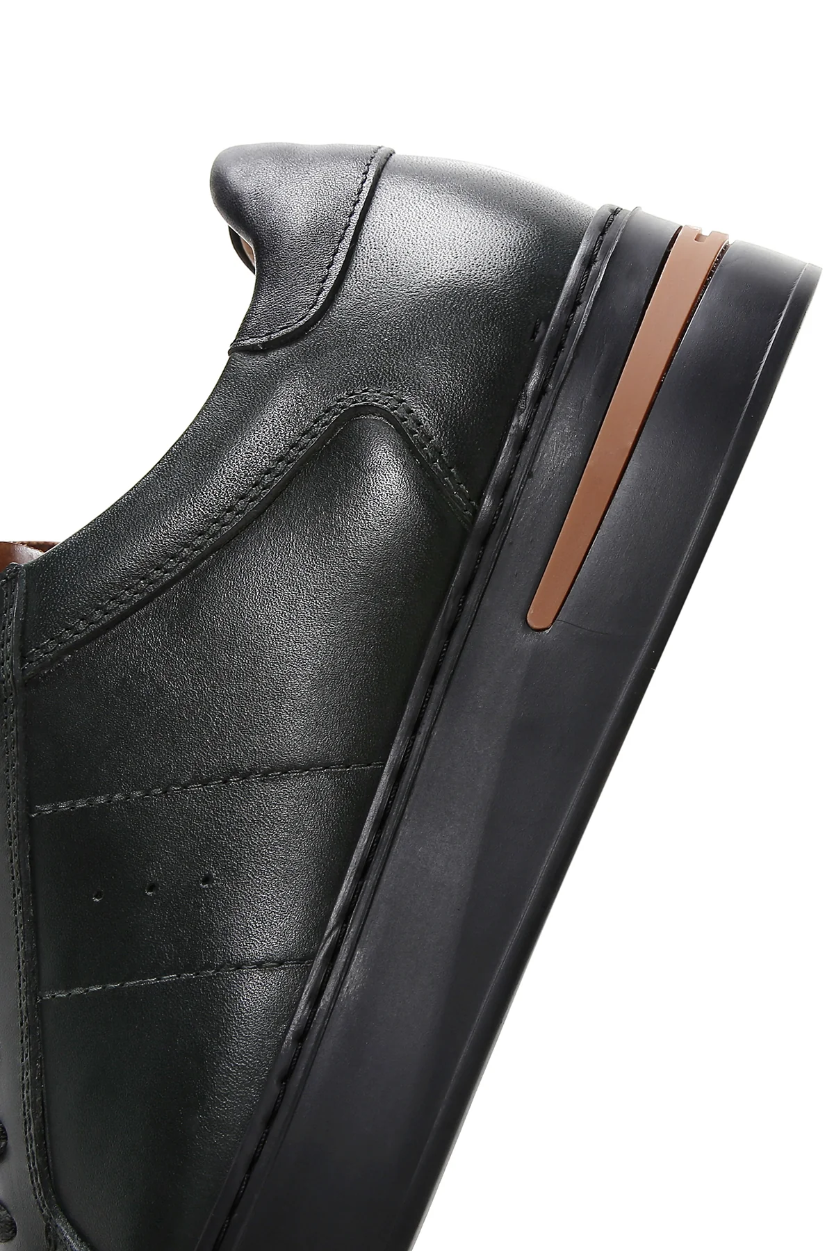 Erkek Haki Deri Sneaker - Image 7
