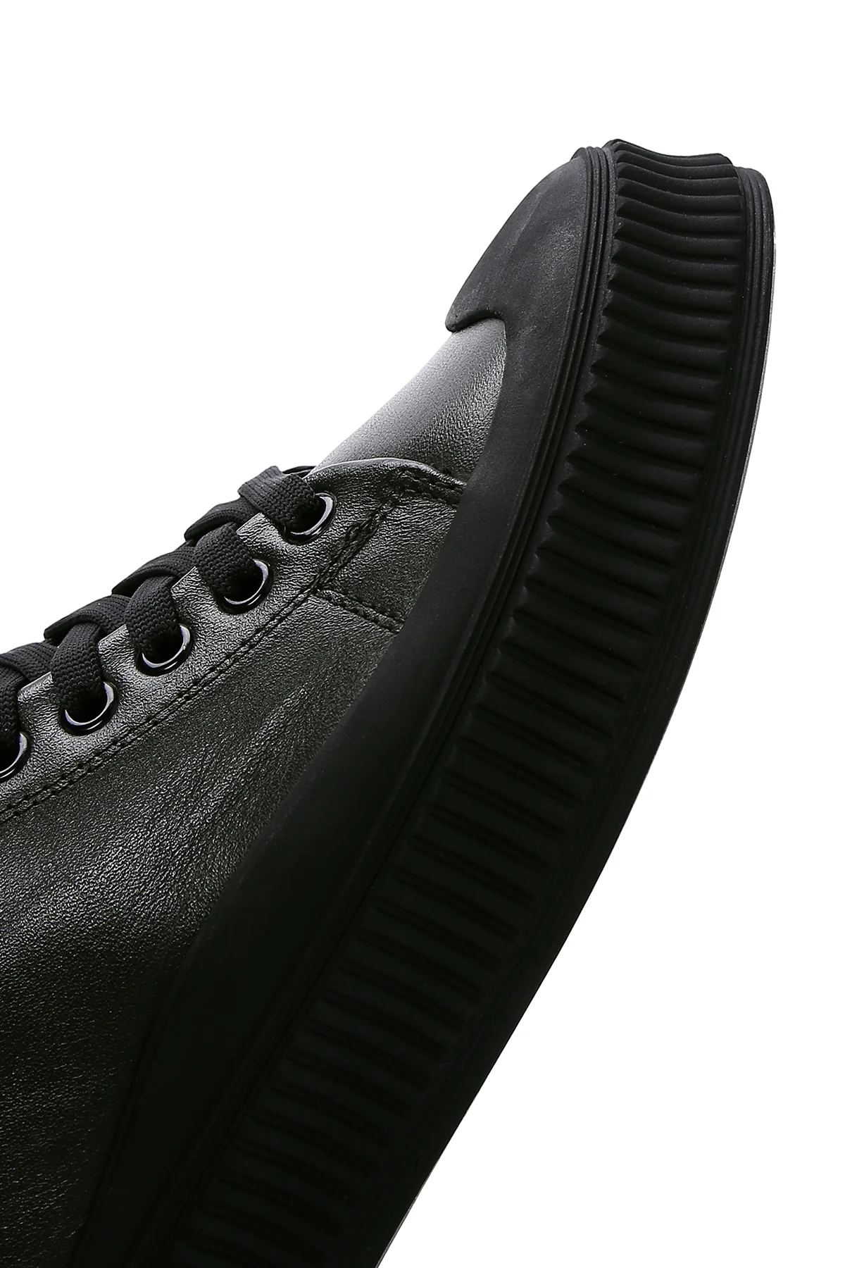 Erkek Haki Deri Sneaker - Image 9