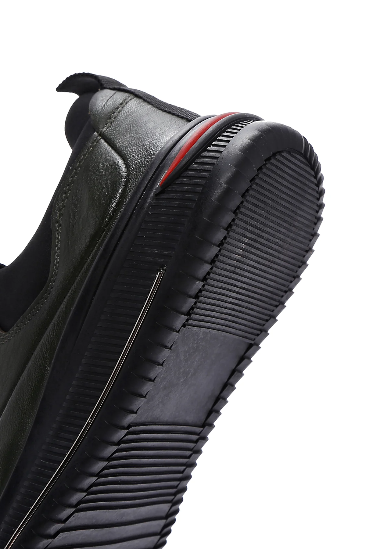 Erkek Haki Deri Sneaker - Image 8