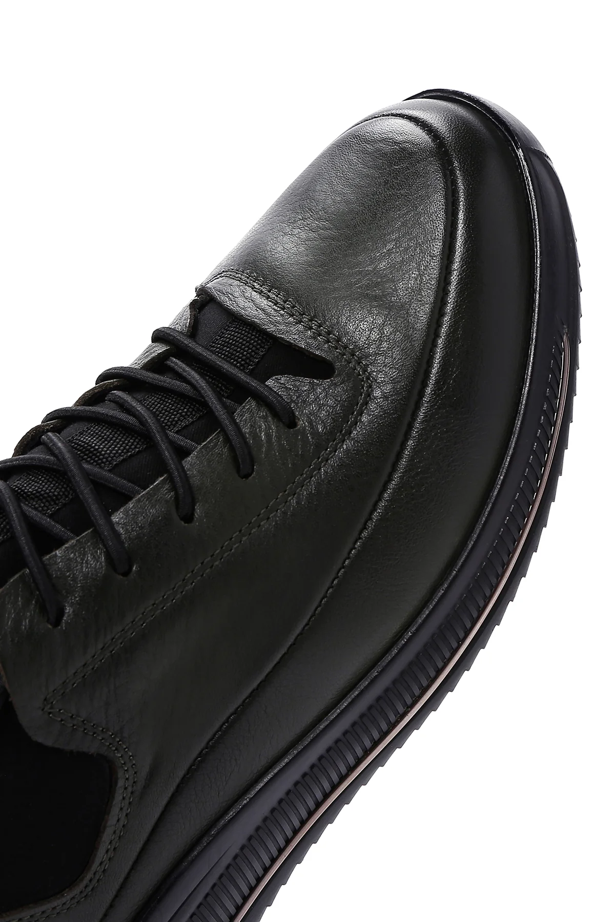 Erkek Haki Deri Sneaker - Image 9