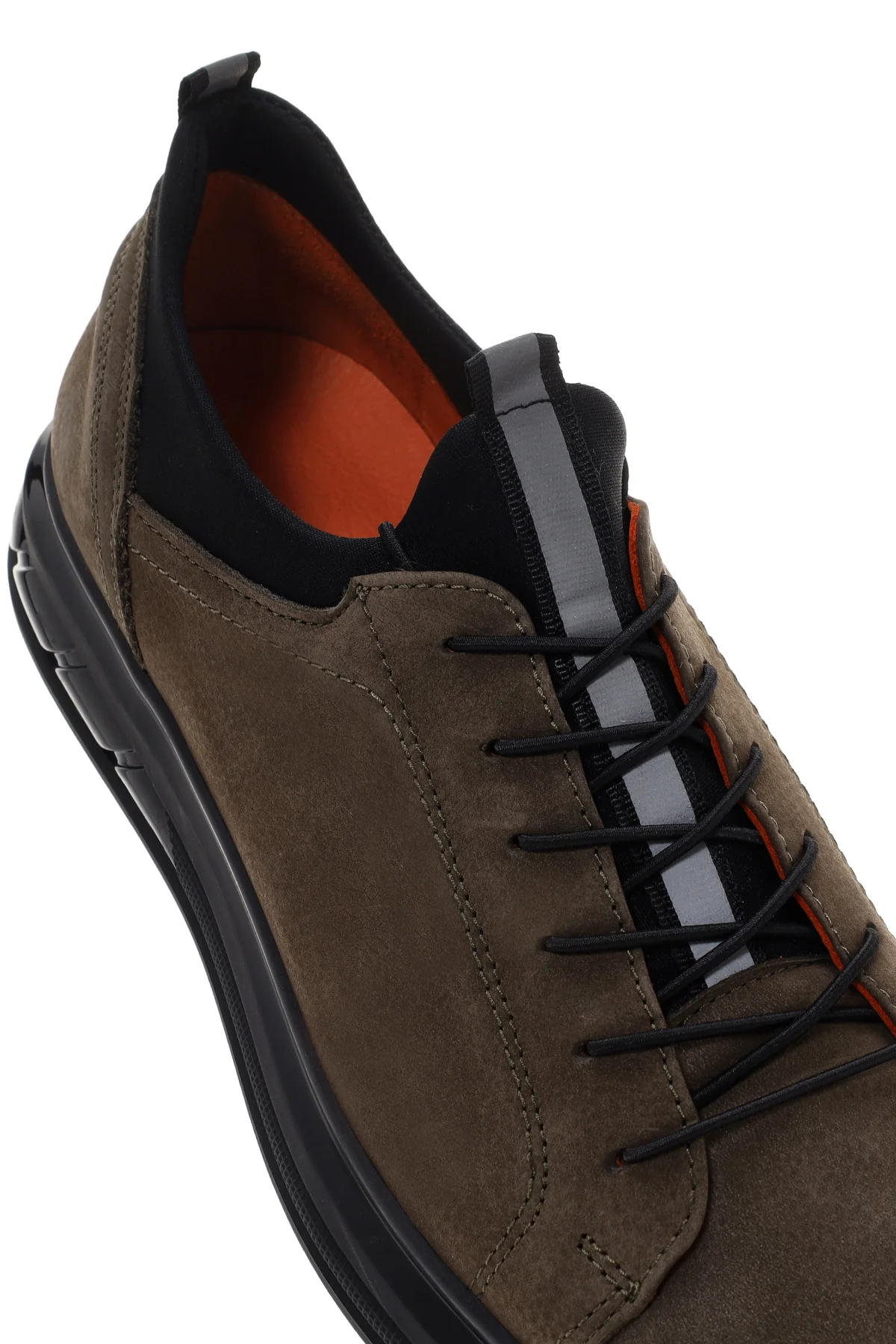 Erkek Haki Nubuk Deri Casual Sneaker - Image 10