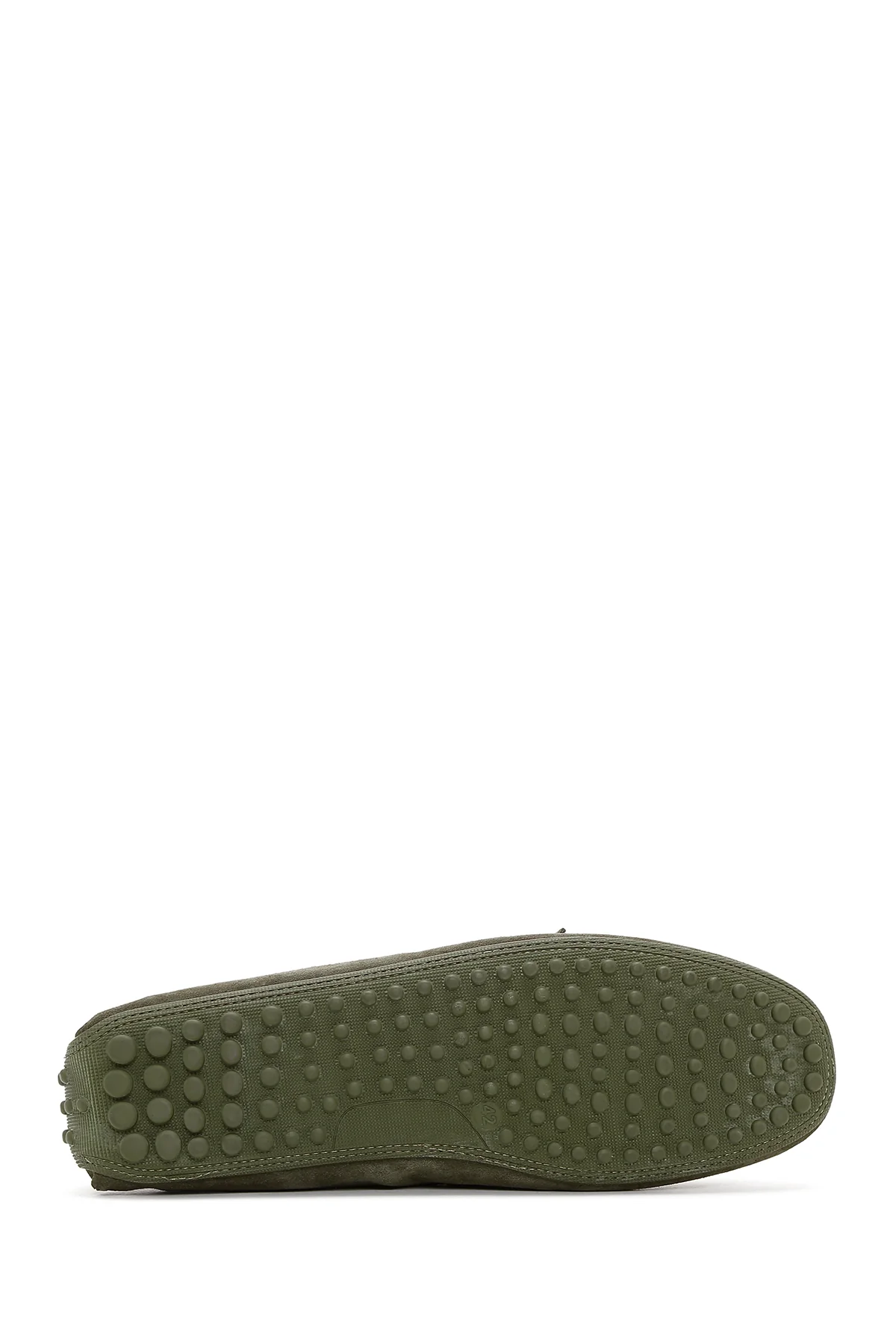 Erkek Haki Süet Deri Casual Loafer - Image 4