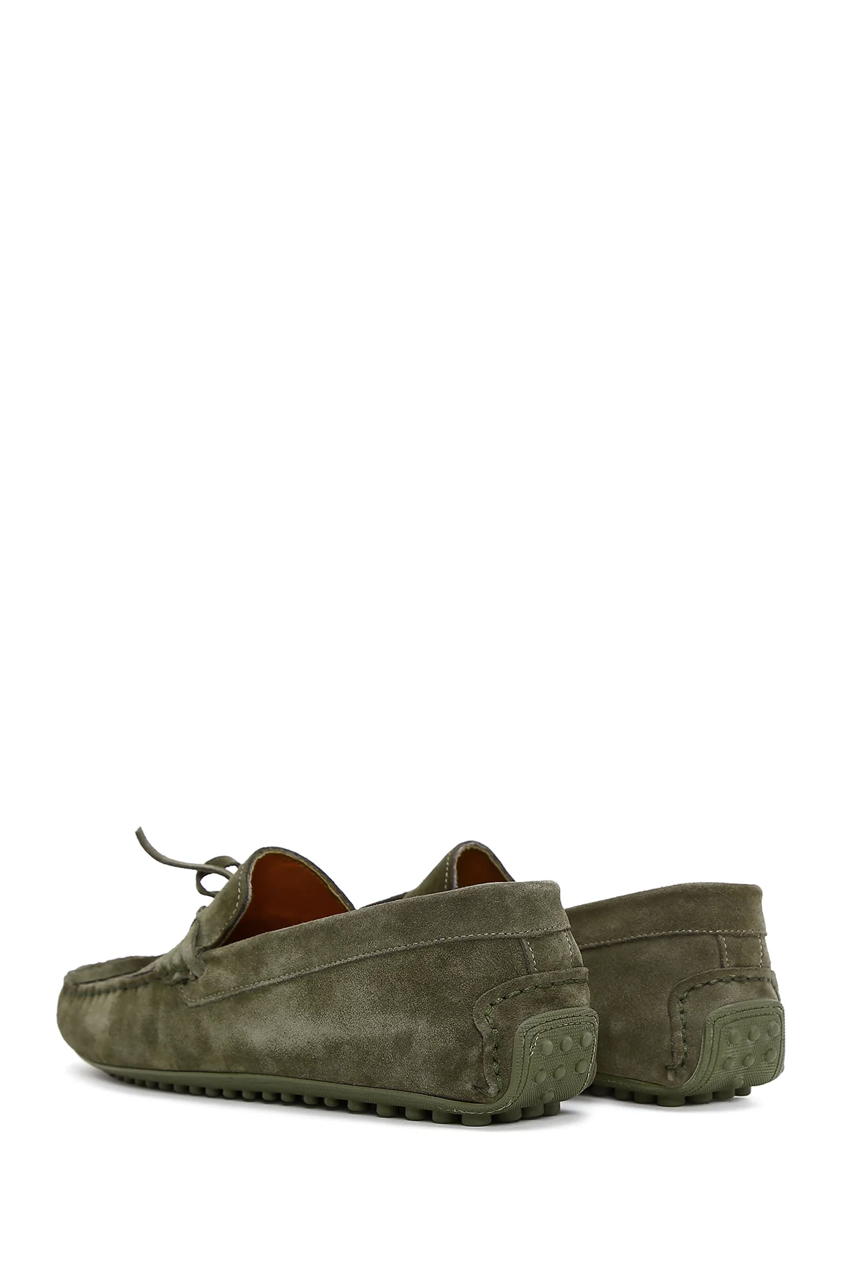Erkek Haki Süet Deri Casual Loafer - Image 5