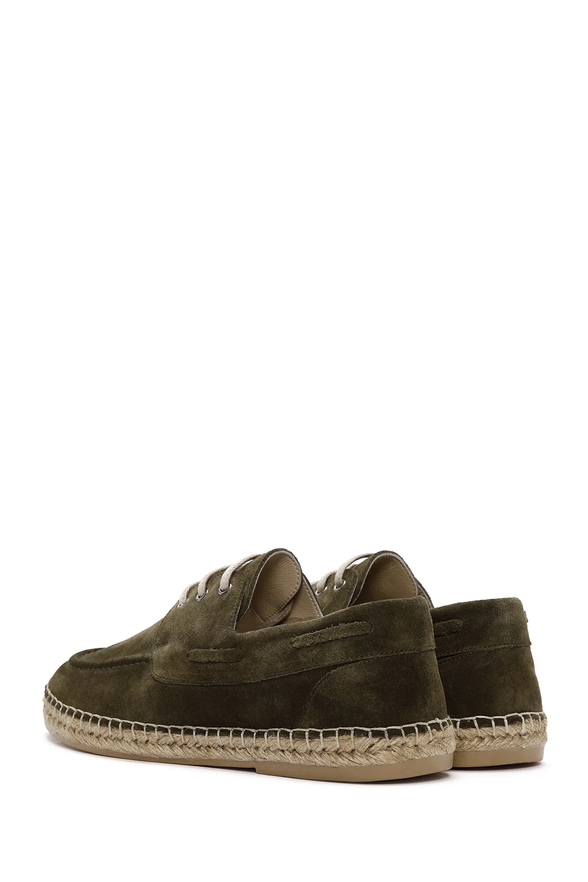 Erkek Haki Süet Deri Espadril - Image 5
