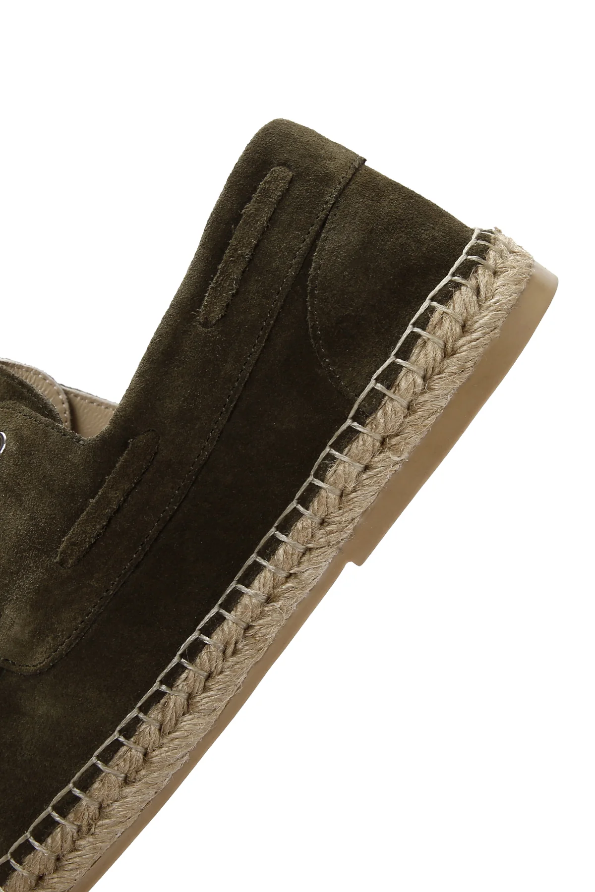 Erkek Haki Süet Deri Espadril - Image 7
