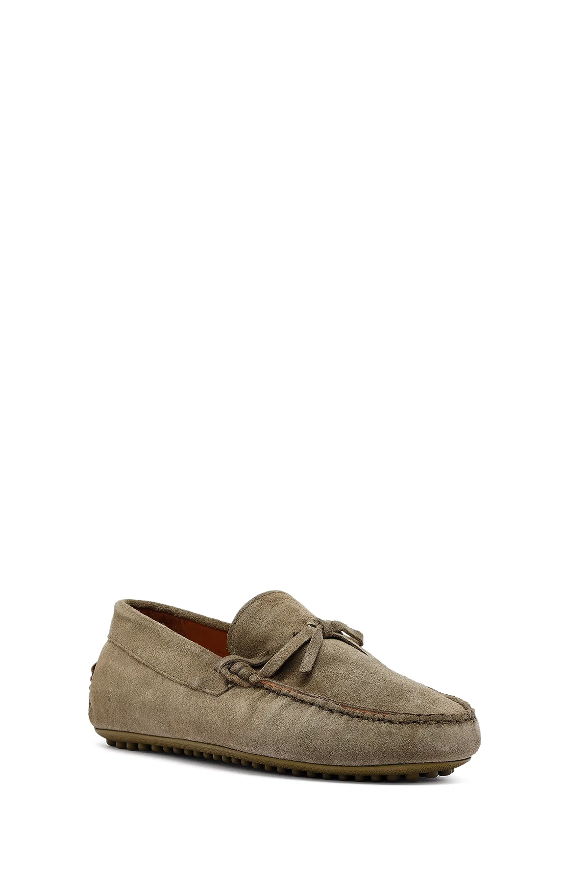 Erkek Haki Süet Deri Loafer - Image 6