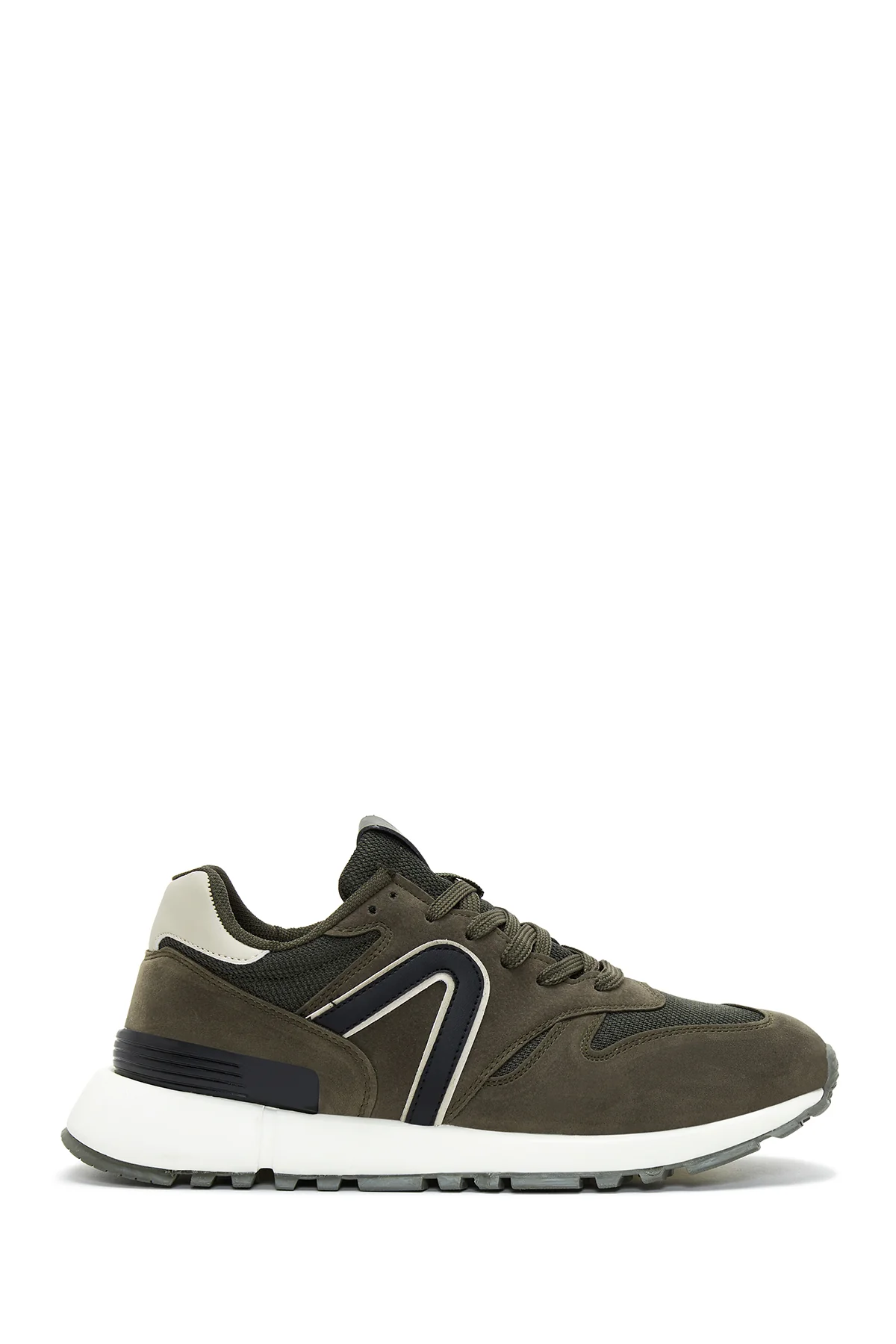Erkek Haki Süet Deri Sneaker