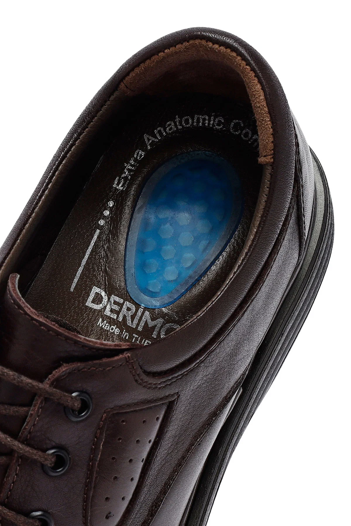 Erkek Kahverengi Bağcıklı Deri Casual Ayakkabı - Image 10