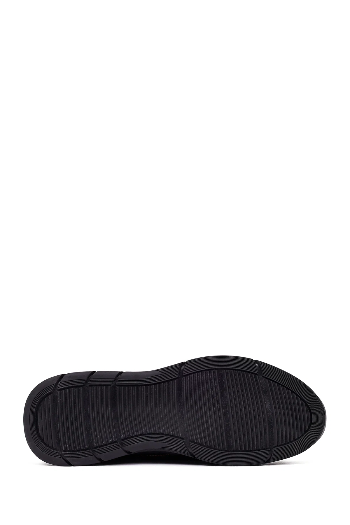 Erkek Kahverengi Bağcıklı Deri Casual Sneaker - Image 4