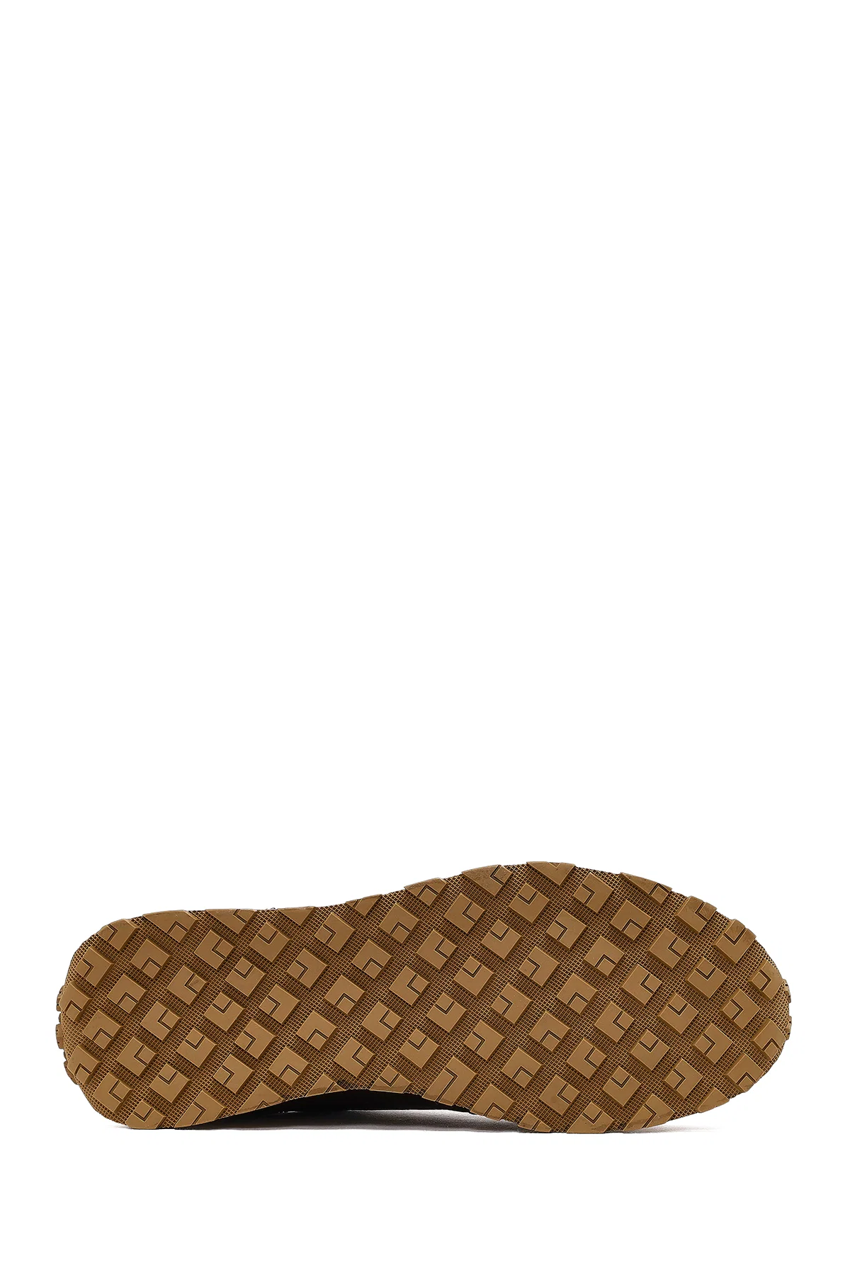 Erkek Kahverengi Bağcıklı Deri Casual Sneaker - Image 4