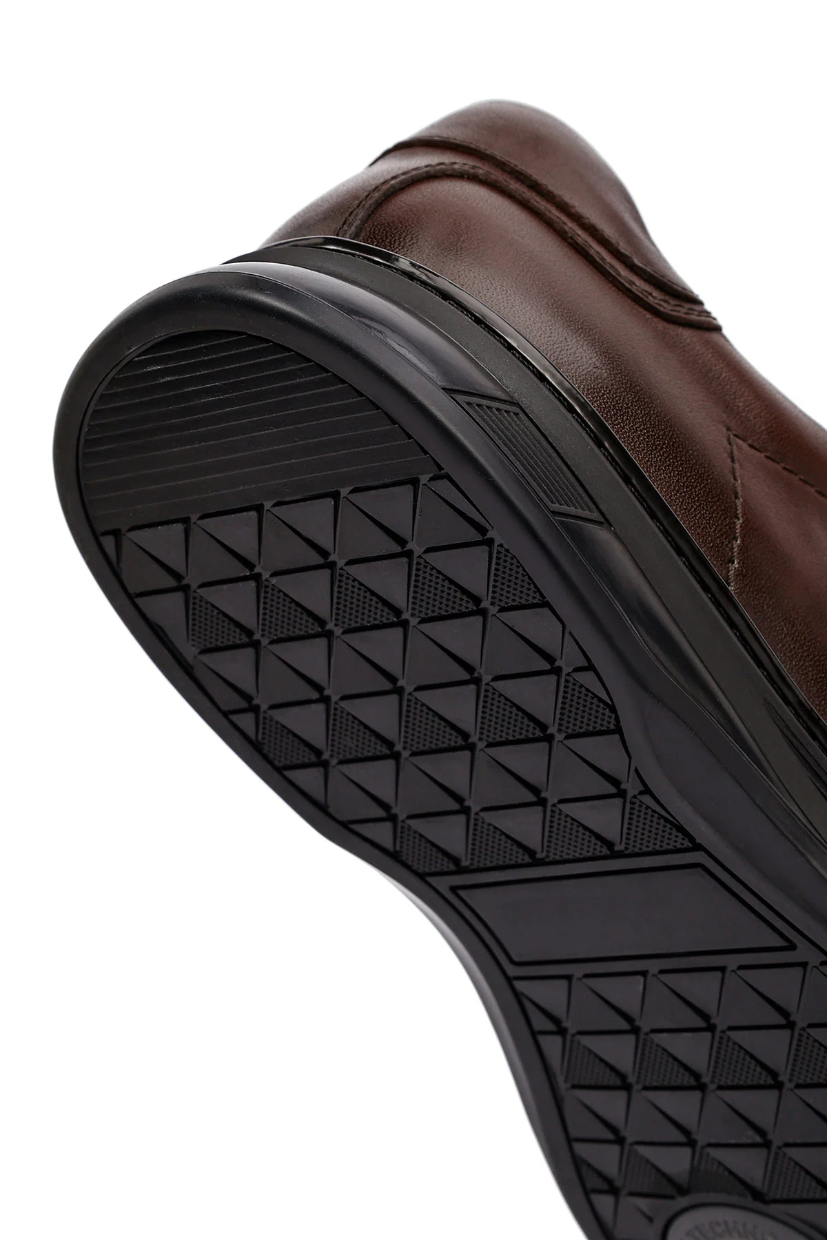 Erkek Kahverengi Bağcıklı Deri Casual Sneaker - Image 9