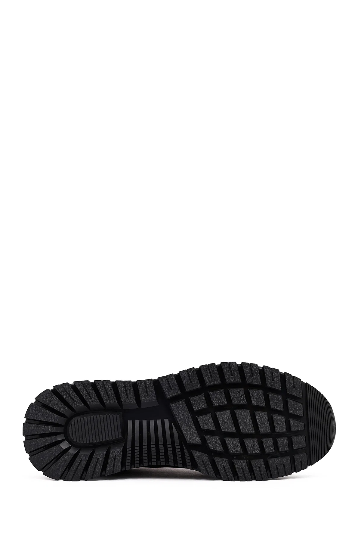 Erkek Kahverengi Bağcıklı Deri Casual Sneaker - Image 4