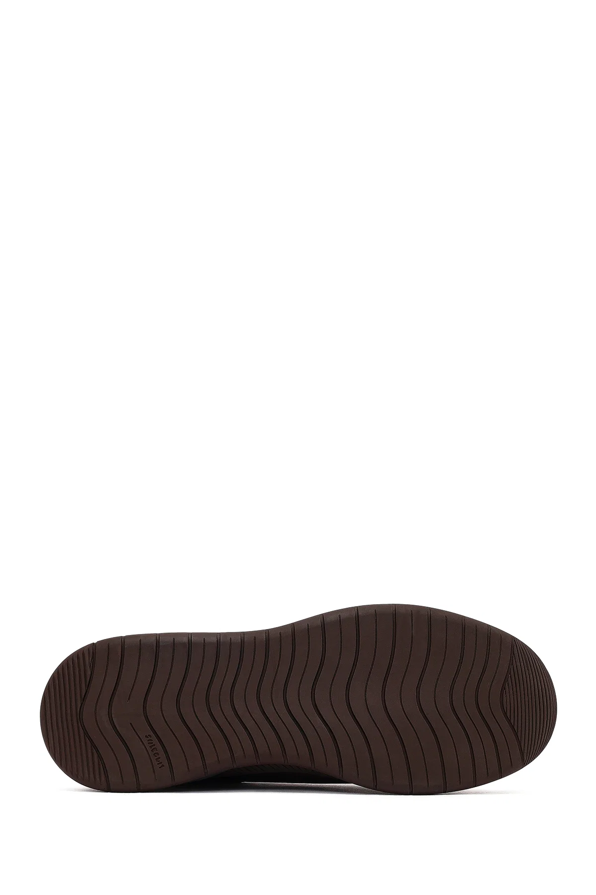 Erkek Kahverengi Bağcıklı Deri Casual Sneaker - Image 4
