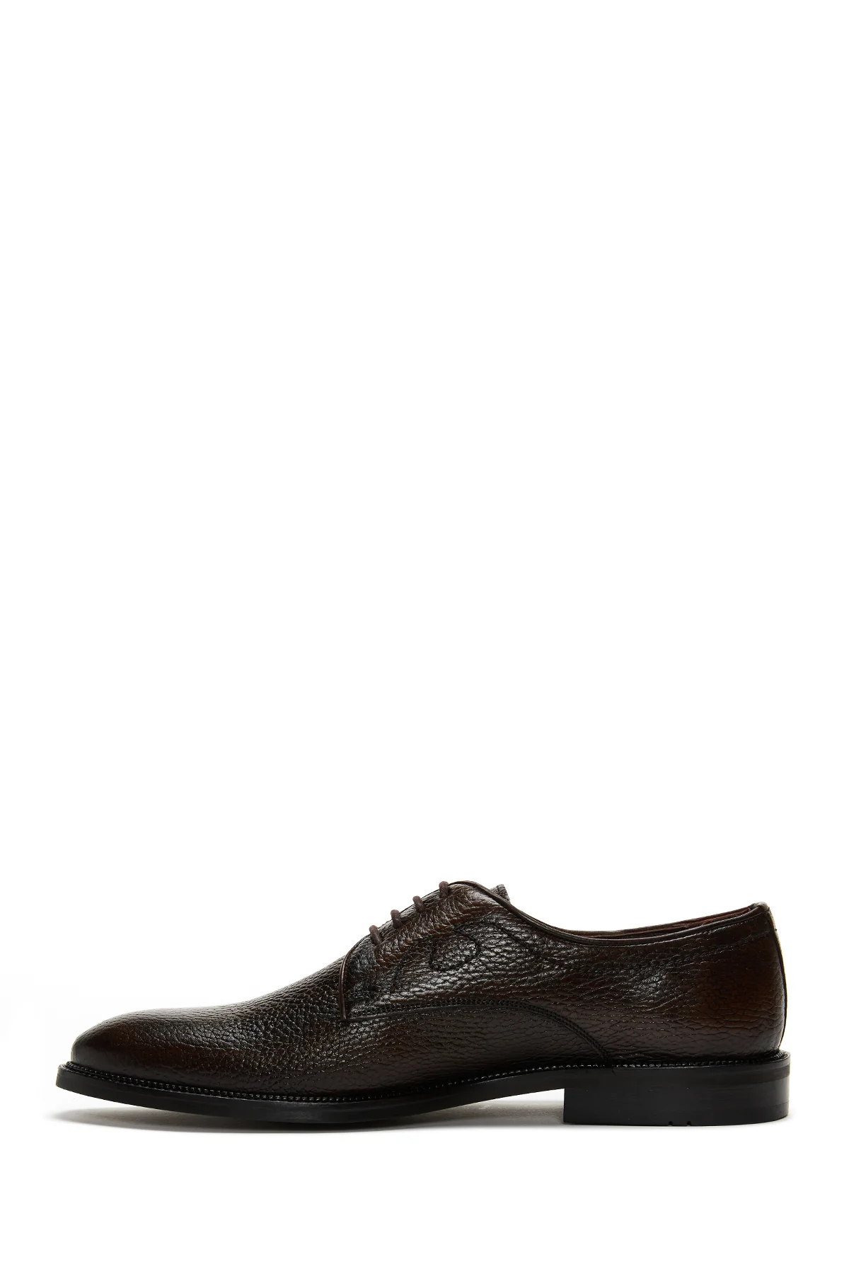 Erkek Kahverengi Bağcıklı Deri Klasik Ayakkabı - Image 2