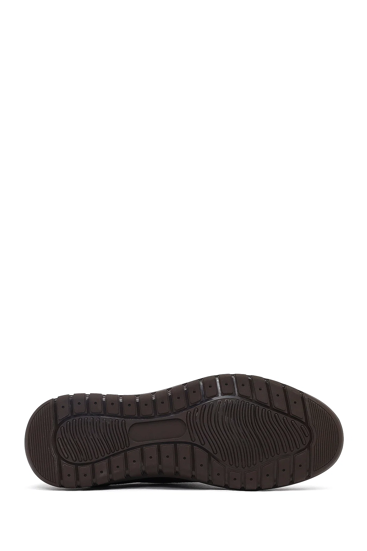 Erkek Kahverengi Bağcıklı Deri Sneaker - Image 4