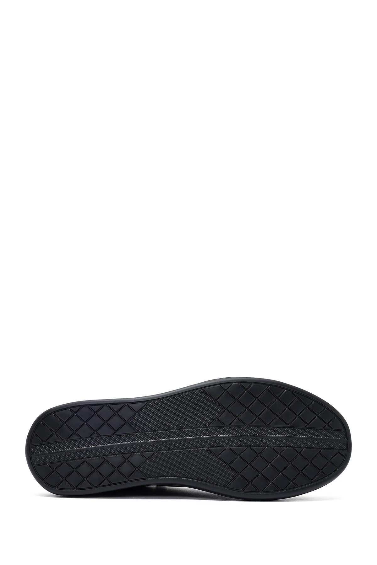 Erkek Kahverengi Bağcıklı Deri Sneaker - Image 4